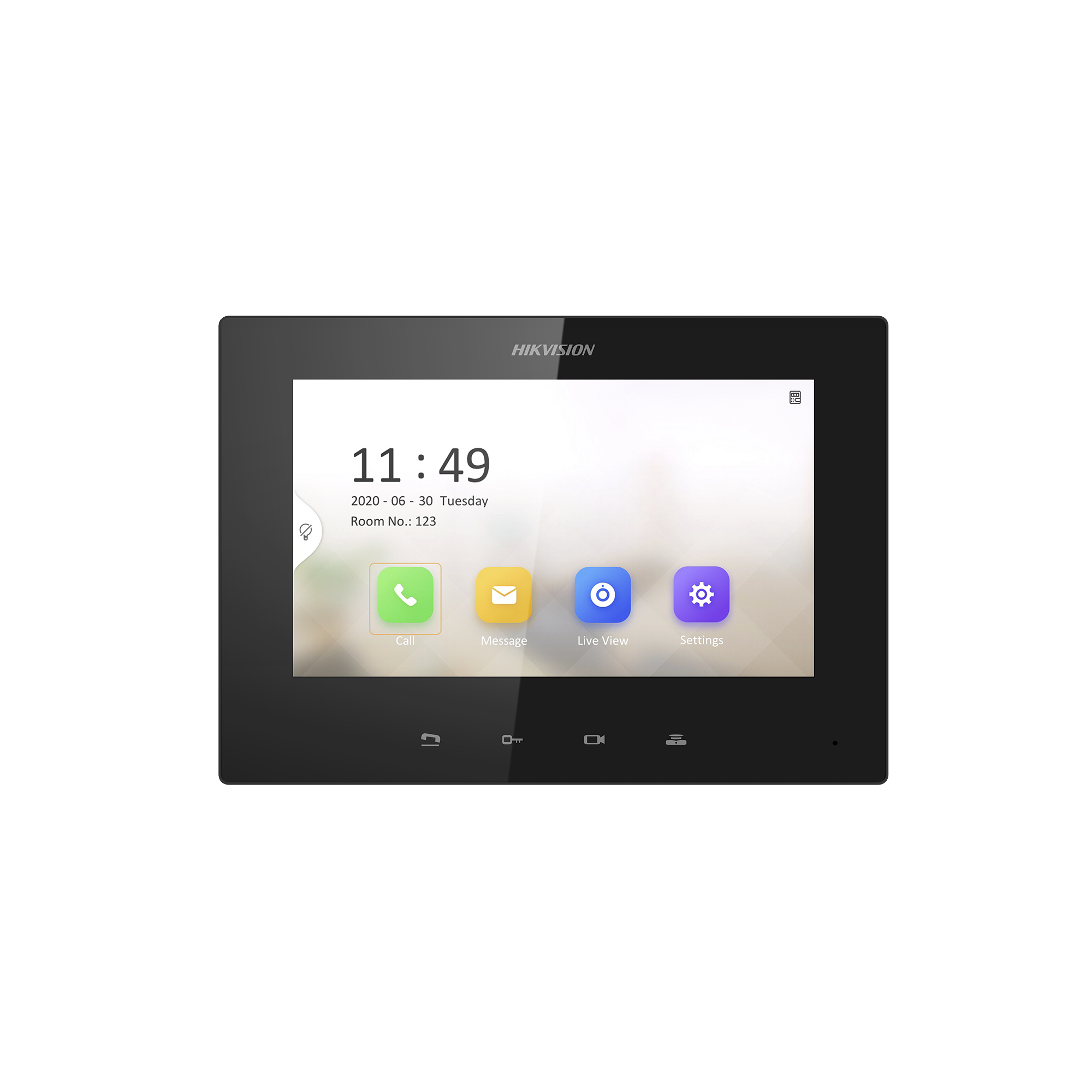 Monitor IP Lite TOUCH 7' para Videoportero IP / Vídeo en Vivo / PoE Estándar / Apertura Remota / Llamada Entre Monitores / Audio de dos vías