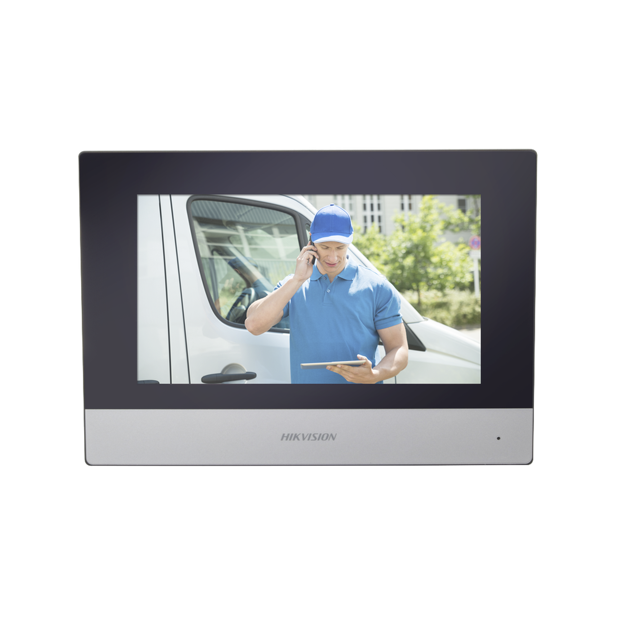 Monitor Hibrido IP WiFi Touch Screen 7' para Videoportero IP  / Vídeo en Vivo / PoE Estándar / Apertura Remota / Llamada Entre Monitores / Audio de dos vías / Policarbonato