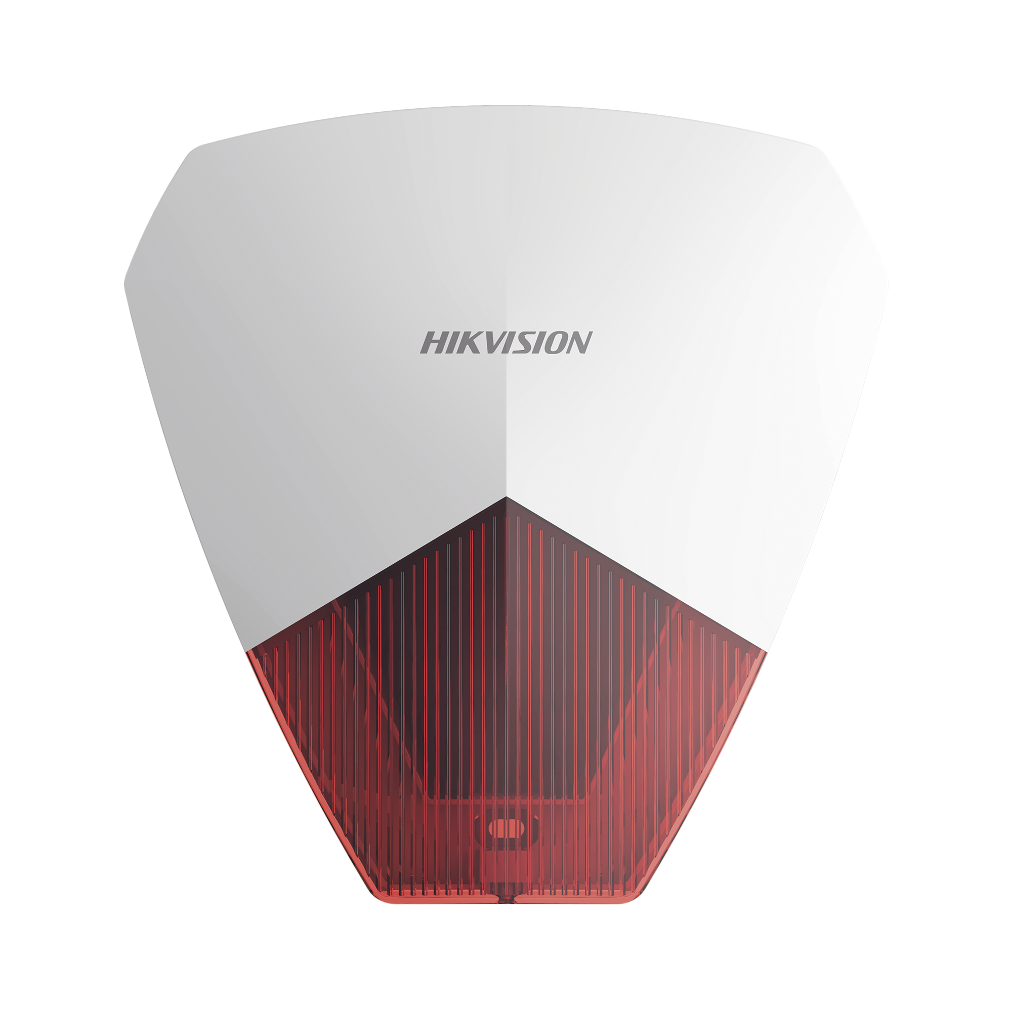 Sirena Estrobo Cableada Hikvision / Ideal para cualquier Panel de Alarma / Roja / 105 dB / Protección IP54