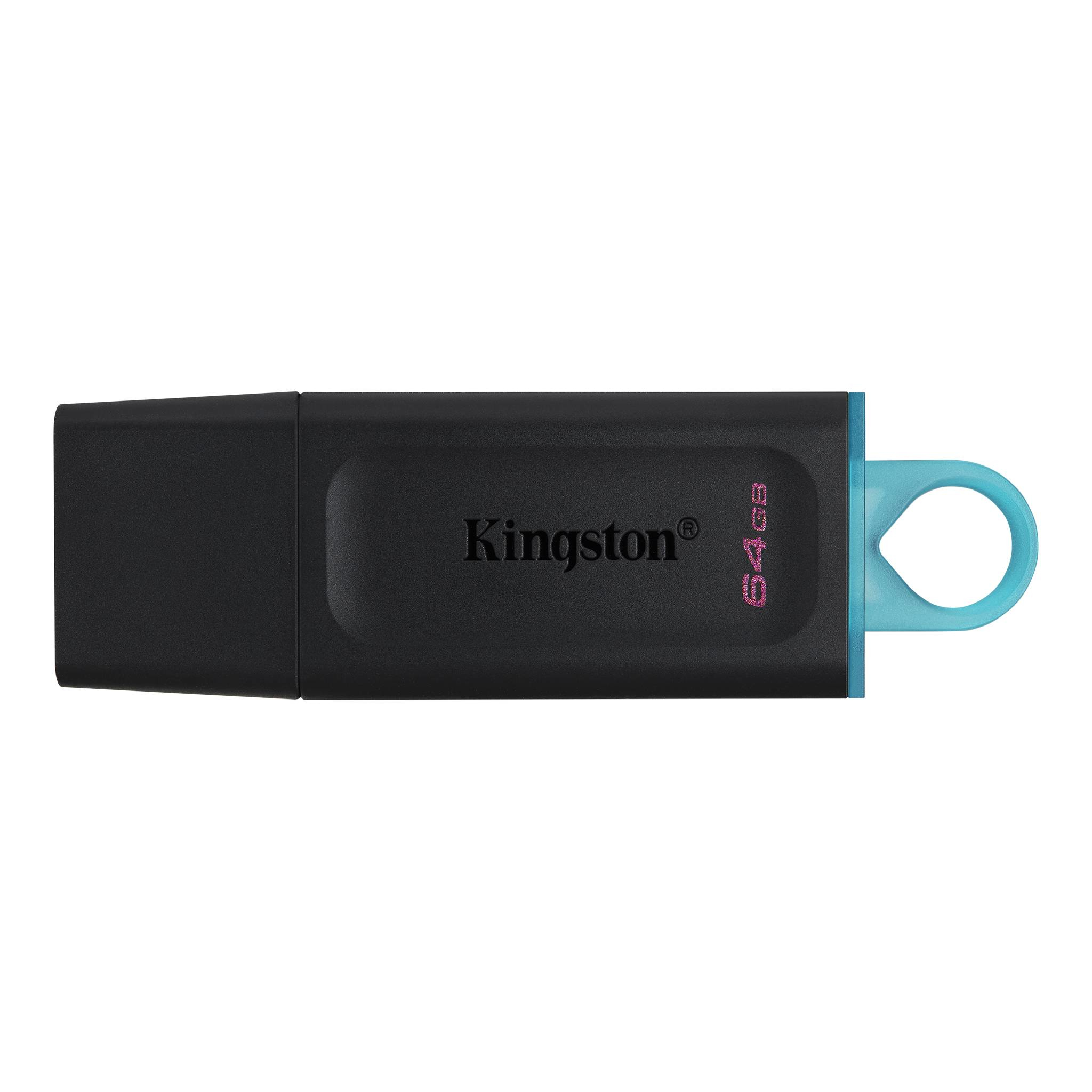 Memoria USB de 64GB Kingston DTX/64GB (Black + Teal) - 