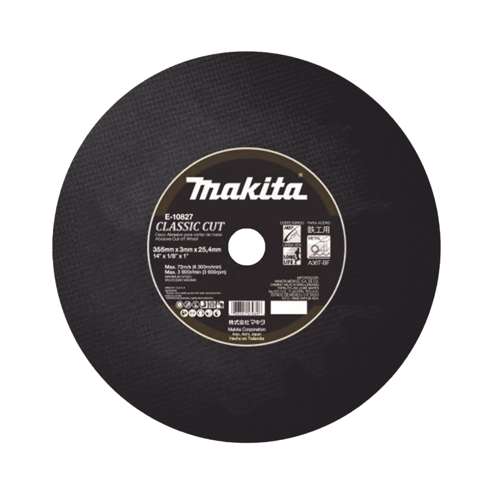 Disco de corte para metal de 14'