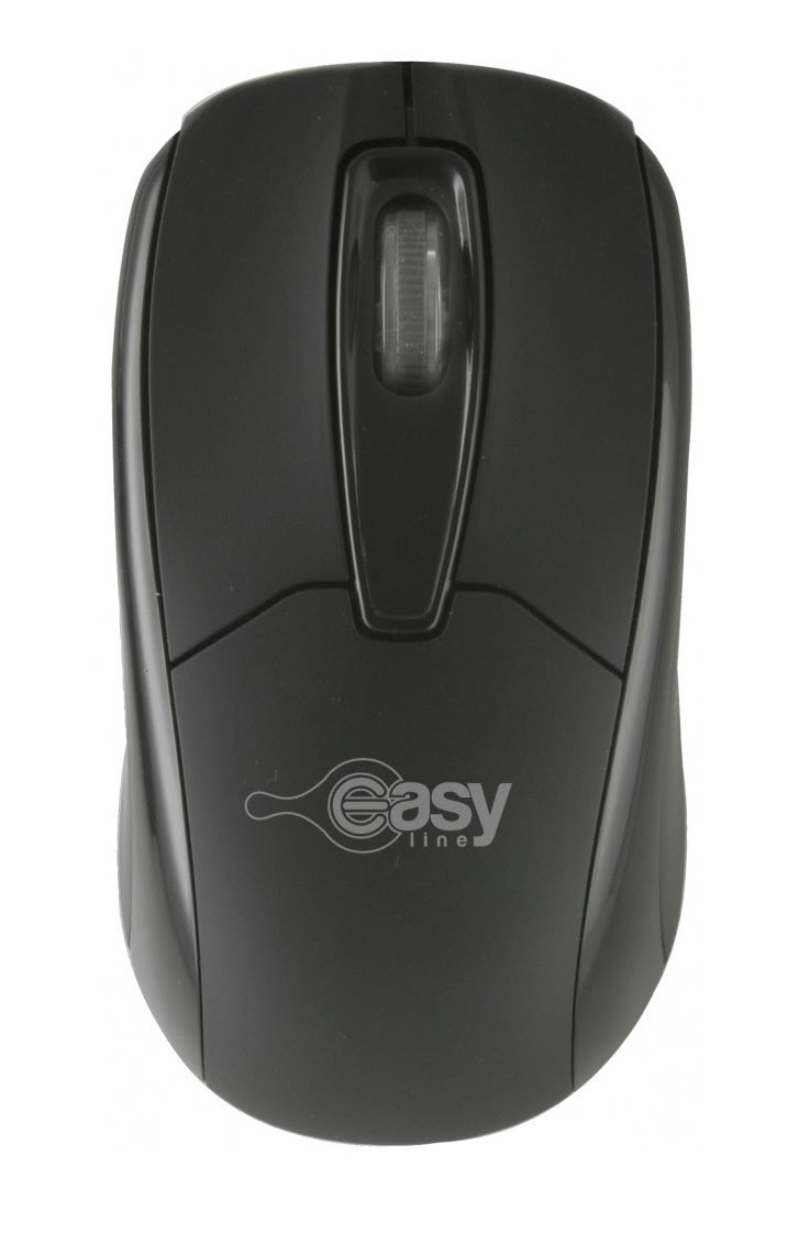 Mouse Easy Line EASY LINE - Negro, USB, 1000 DPI