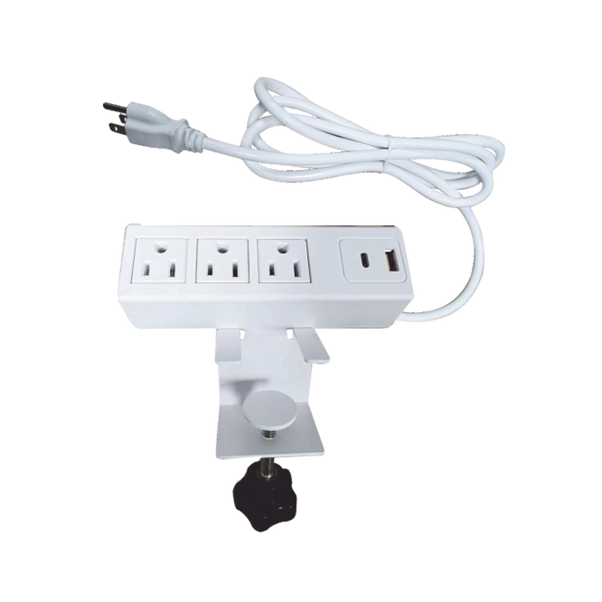 Unidad de Distribución de Energía / Cuenta con Bracket Ajustable a Diferentes Grosores / 3 Contactos 110VCA / 2 Contactos para Carga USB