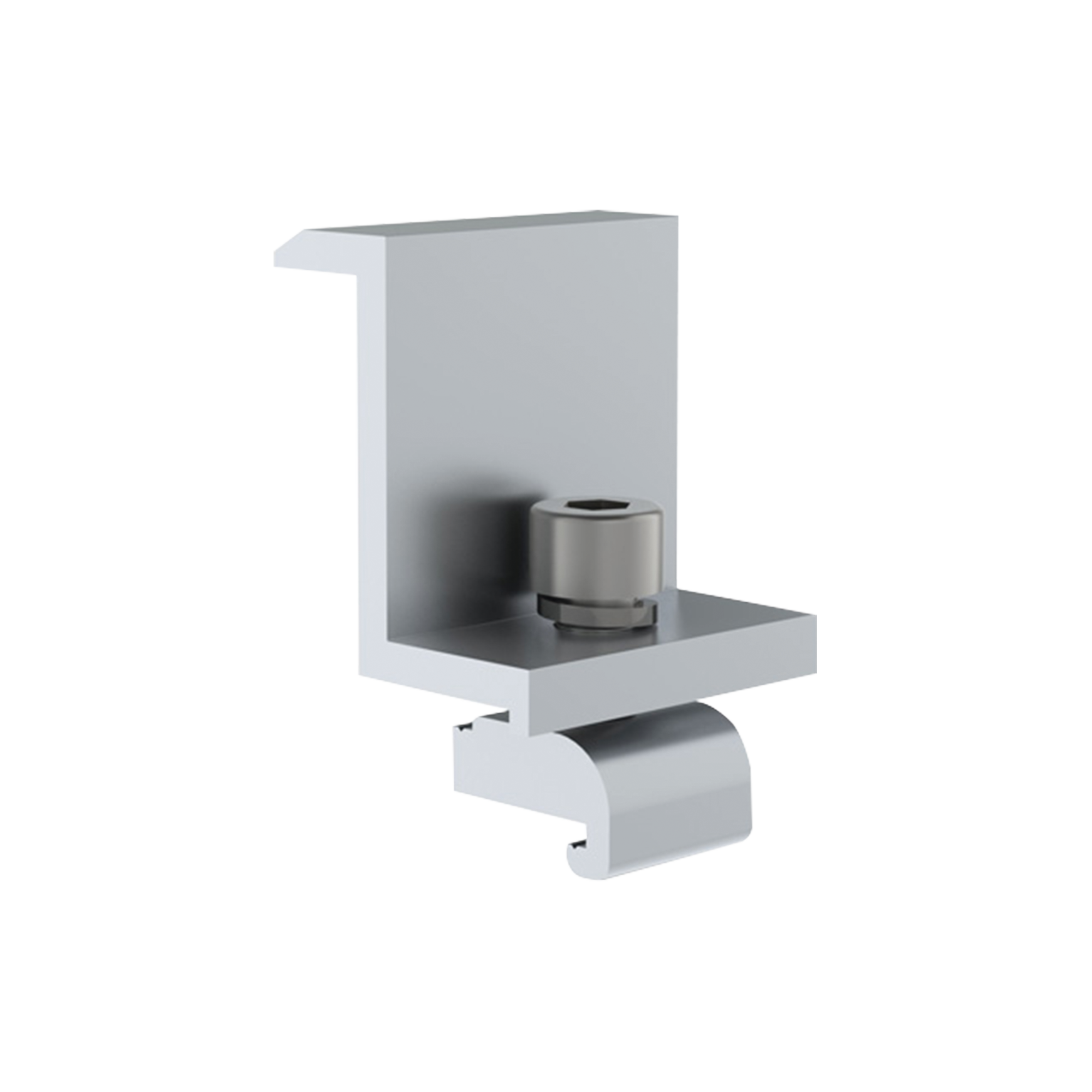 Sujetador final 30 mm para montaje de paneles solares en riel7