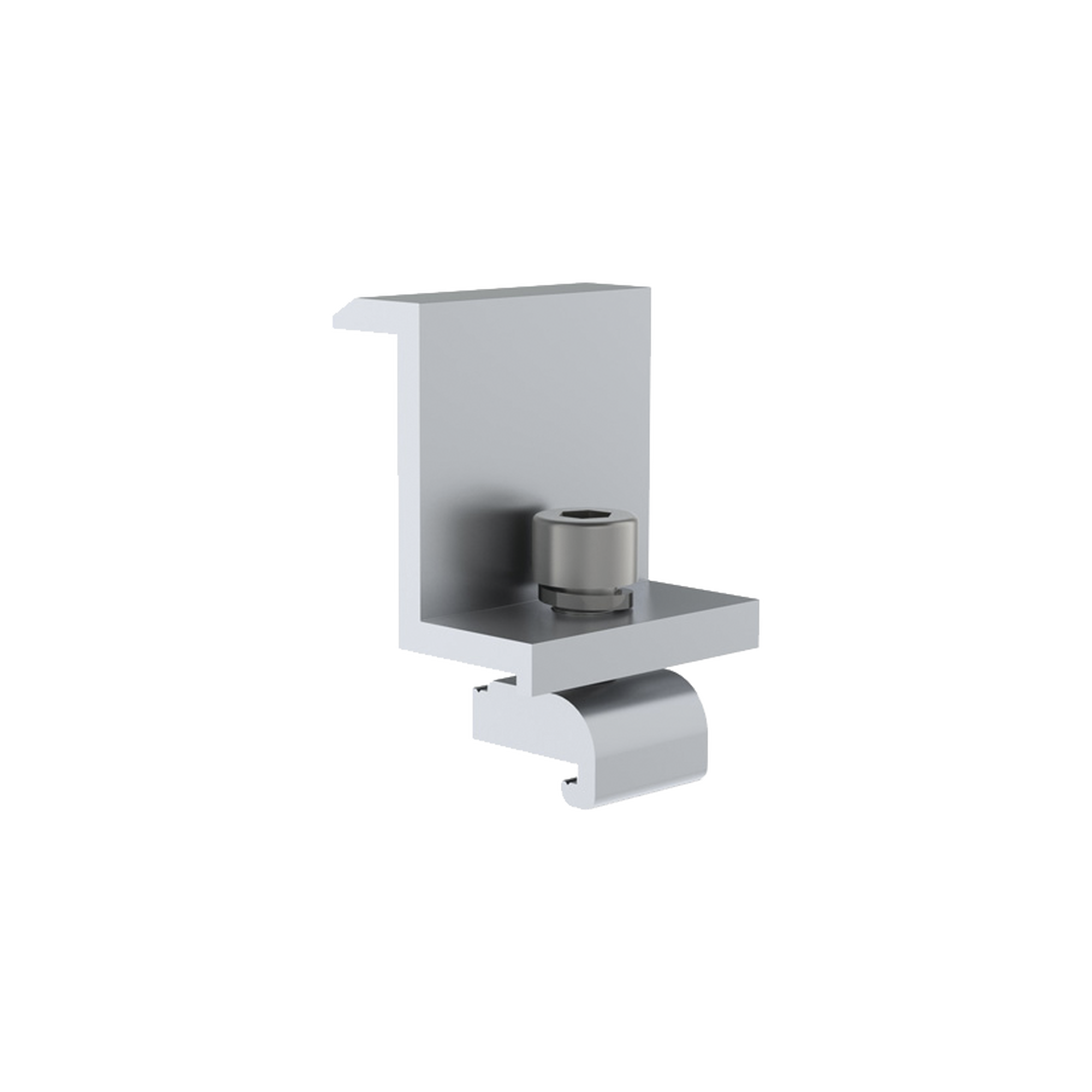 Sujetador final 40 mm para montaje de paneles solares en riel7