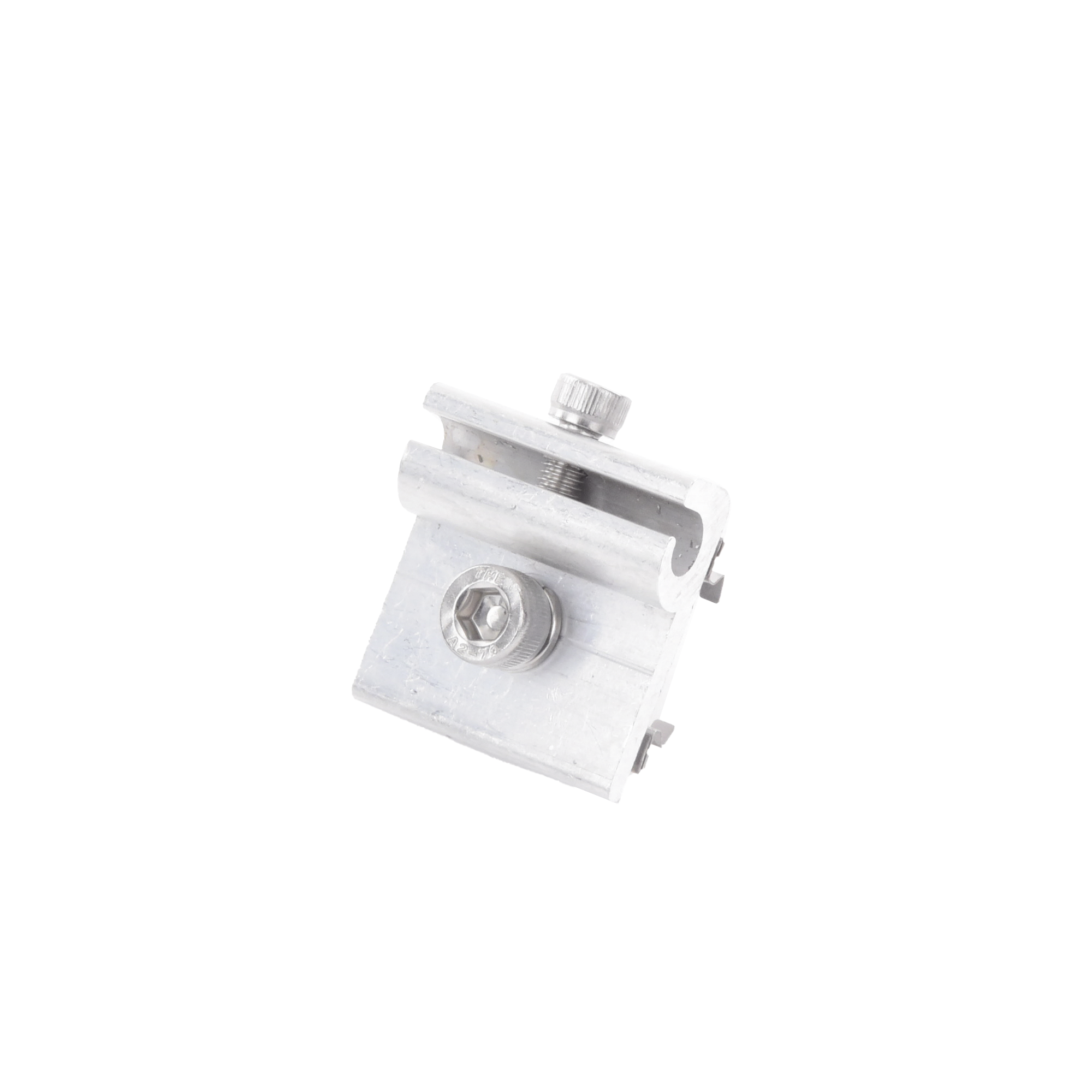 Conector para Conexión a Tierra Física de Montajes de Paneles Solares con Riel 5 y 8