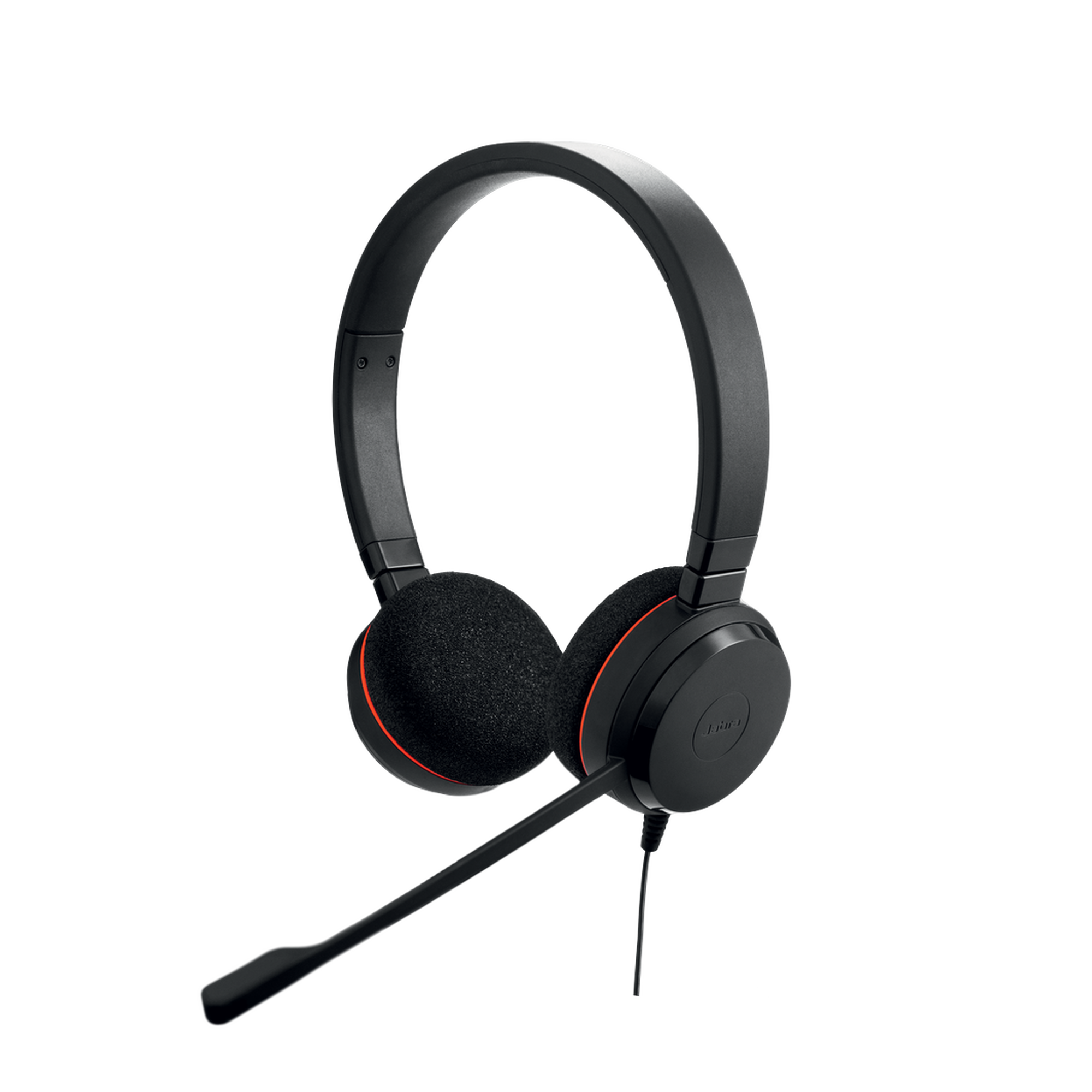 Jabra Evolve 20 Duo con conexión USB, micrófono con cancelación de ruido de última generación, configuración Plug and Play, Certificación Microsoft Teams (4999-823-109)