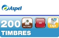 Timbres Fiscales ASPEL Paquete de 200 Timbres FACTE/200 (Electronico) - 