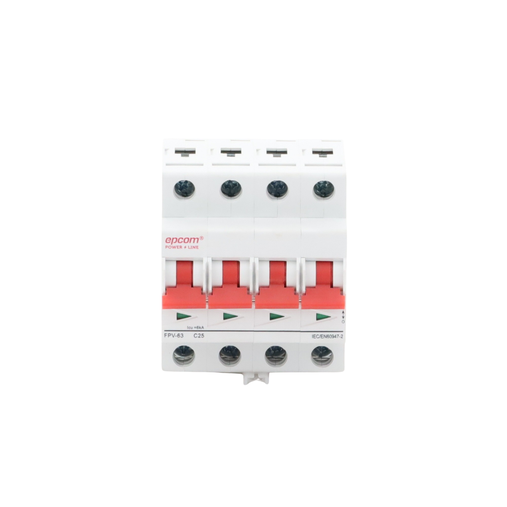 Protección Térmica 4P, 25A,  Corriente Directa  1000 Vcc para Aplicación Fotovoltaica Montaje Riel DIN