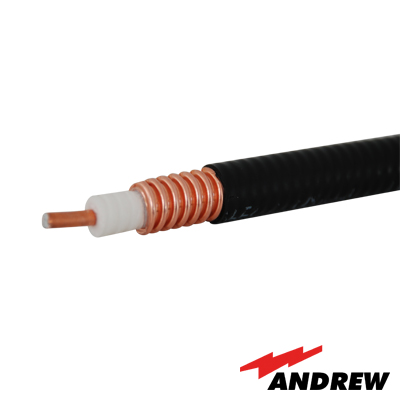 Cable coaxial HELIAX Superflexible de 1/2', cobre corrugado, blindado, 50 Ohms