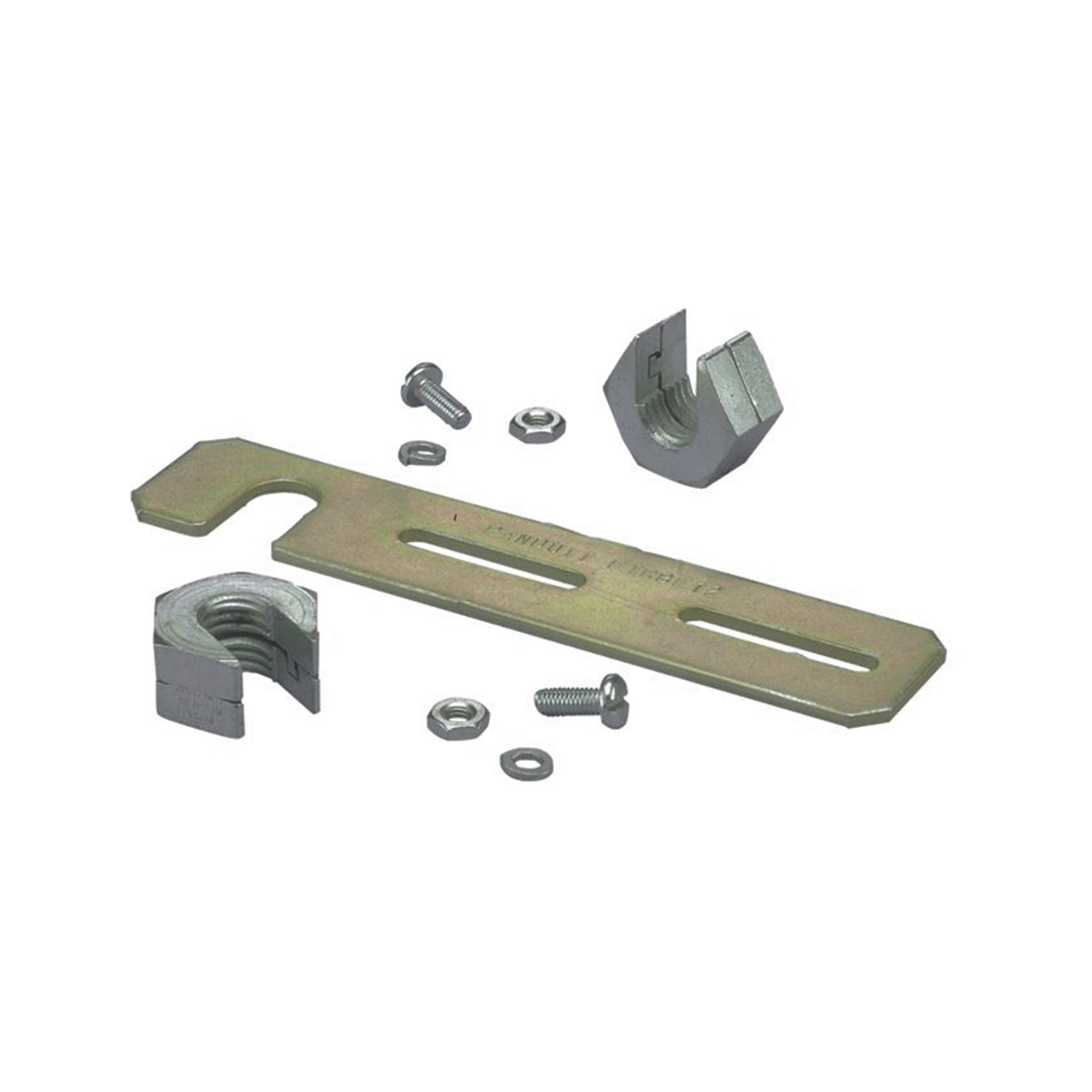 Soporte de Montaje a Techo, para Canaletas FiberRunner 2X2 o 4X4, Uso con Varilla Roscada de 1/2', Color Negro