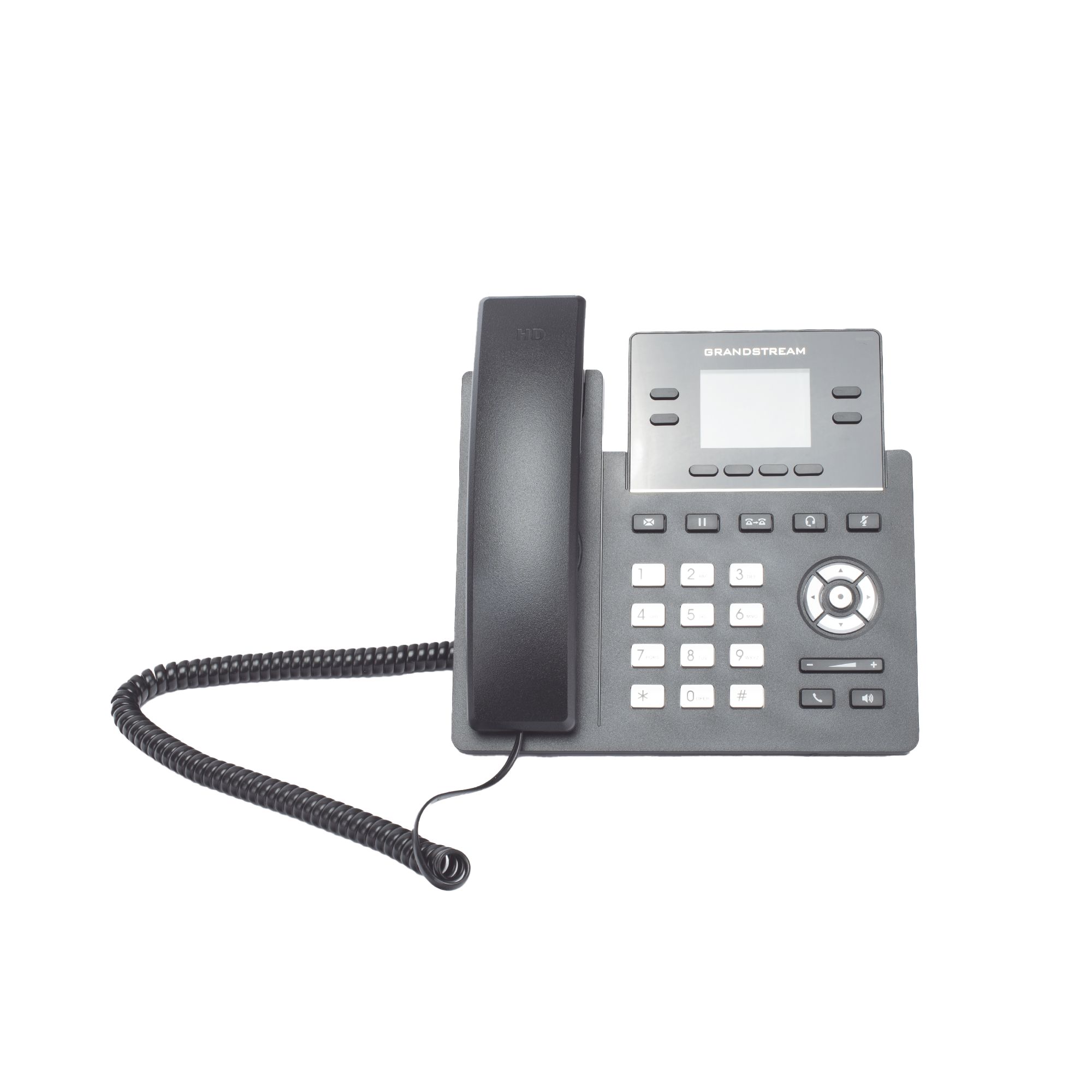 Teléfono IP Grado Operador, 4 líneas SIP con 2 cuentas, puertos Gigabit PoE, pantalla a color 2.4', codec Opus, IPV4/IPV6 con gestión en la nube GDMS