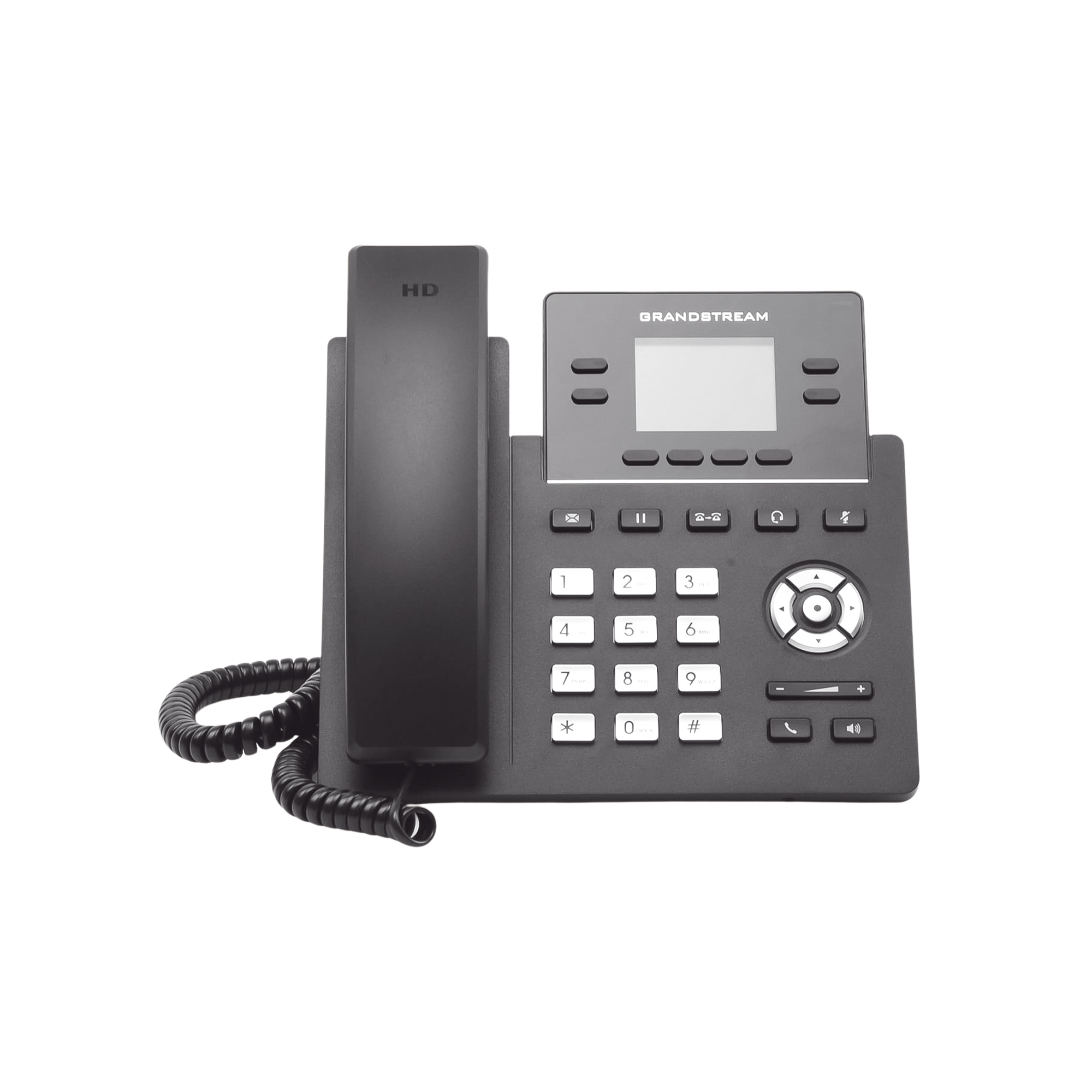 Teléfono IP Grado Operador, 4 líneas SIP con 2 cuentas, pantalla a color 2.4', PoE, codec Opus, IPV4/IPV6 con gestión en la nube GDMS