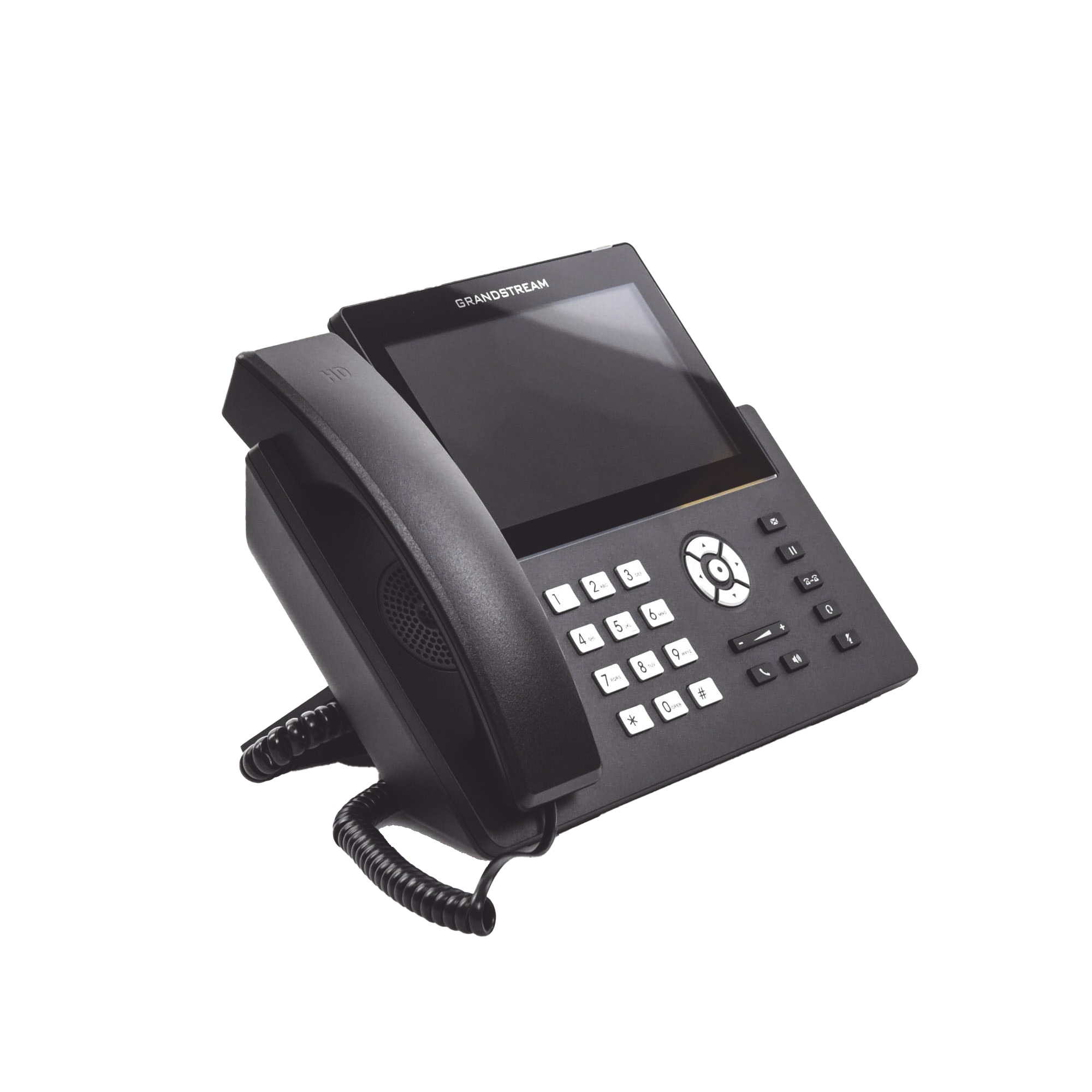 Teléfono IP Wi-Fi, Grado Operador, 12 líneas SIP con 6 cuentas, pantalla táctil  7', puertos Gigabit, Bluetooth, PoE, codec Opus, IPV4/IPV6 con gestión en la nube GDMS