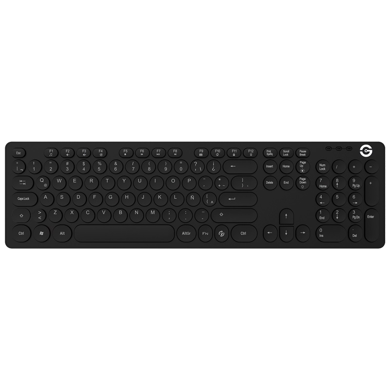 Teclado GETTTECH GTI-28201G IGNITE BACKLIGHT USB Gris 105 Teclas - 