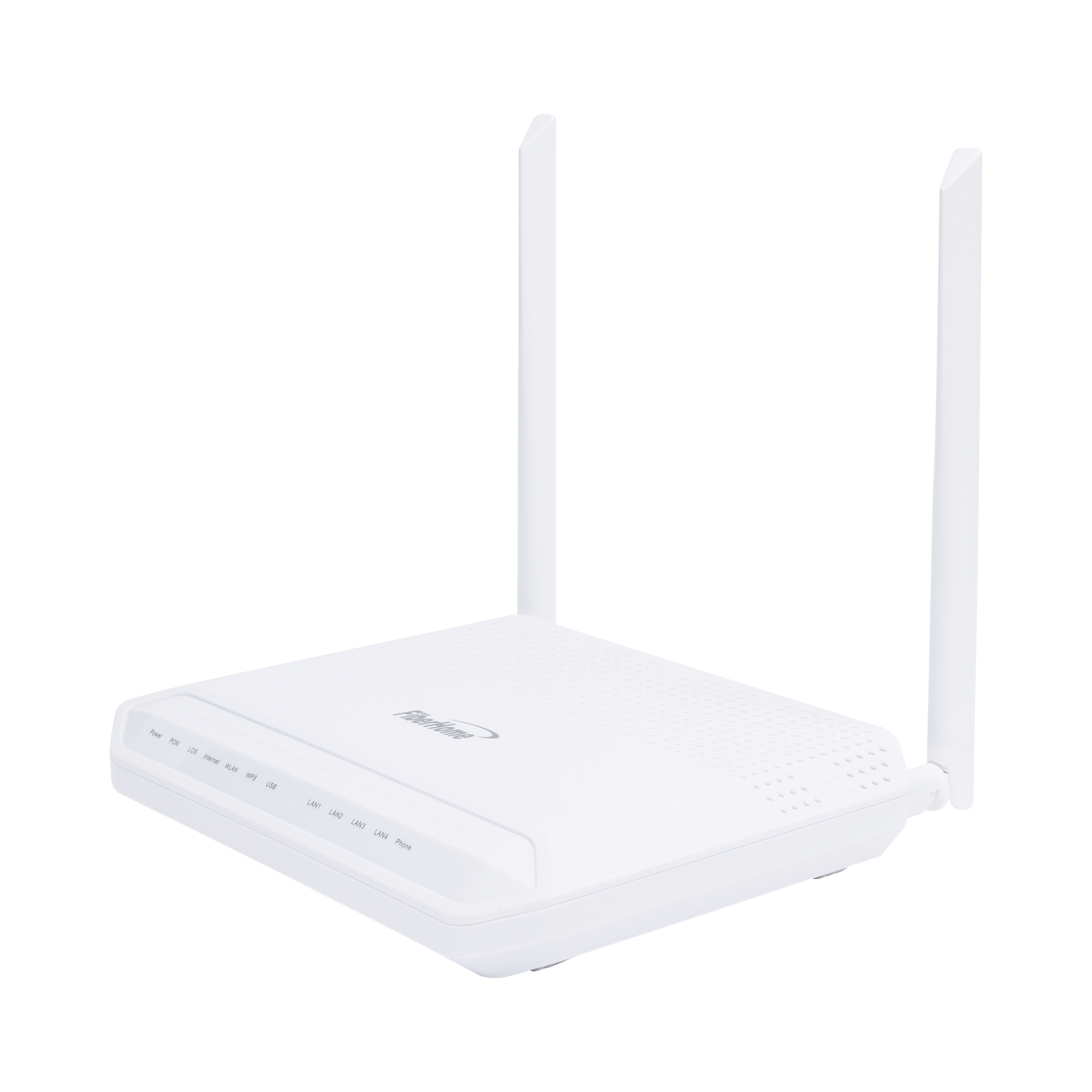 ONU GPON WiFi 2.4/5 GHz MIMO 2x2, 4 puertos Gigabit + 1 POTS + USB, conector SC/UPC