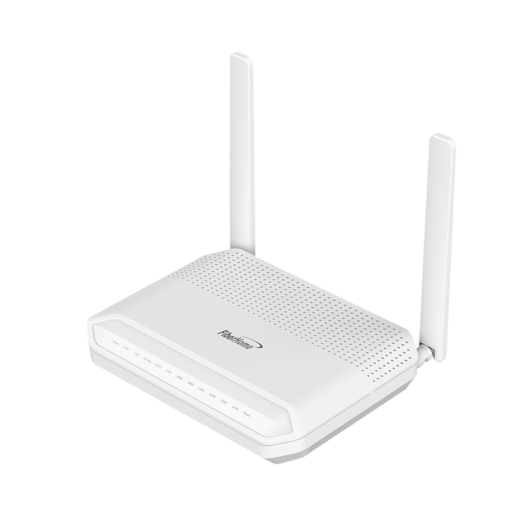 ONU GPON WiFi 6, 2.4/5 GHz, 4 puertos Gigabit + 1 POTS + 2 USB, conector SC/UPC