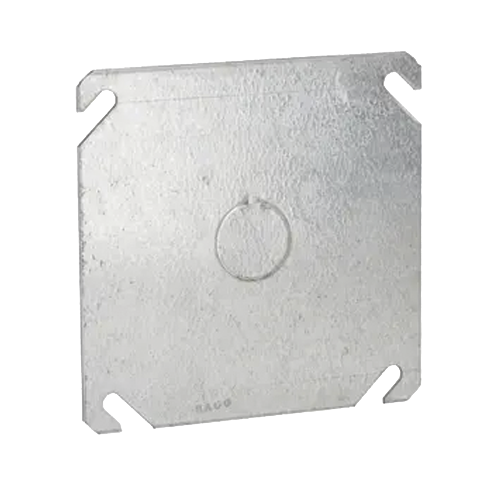 Tapa Cuadrada con Entrada de 1/2 para caja de 4'.