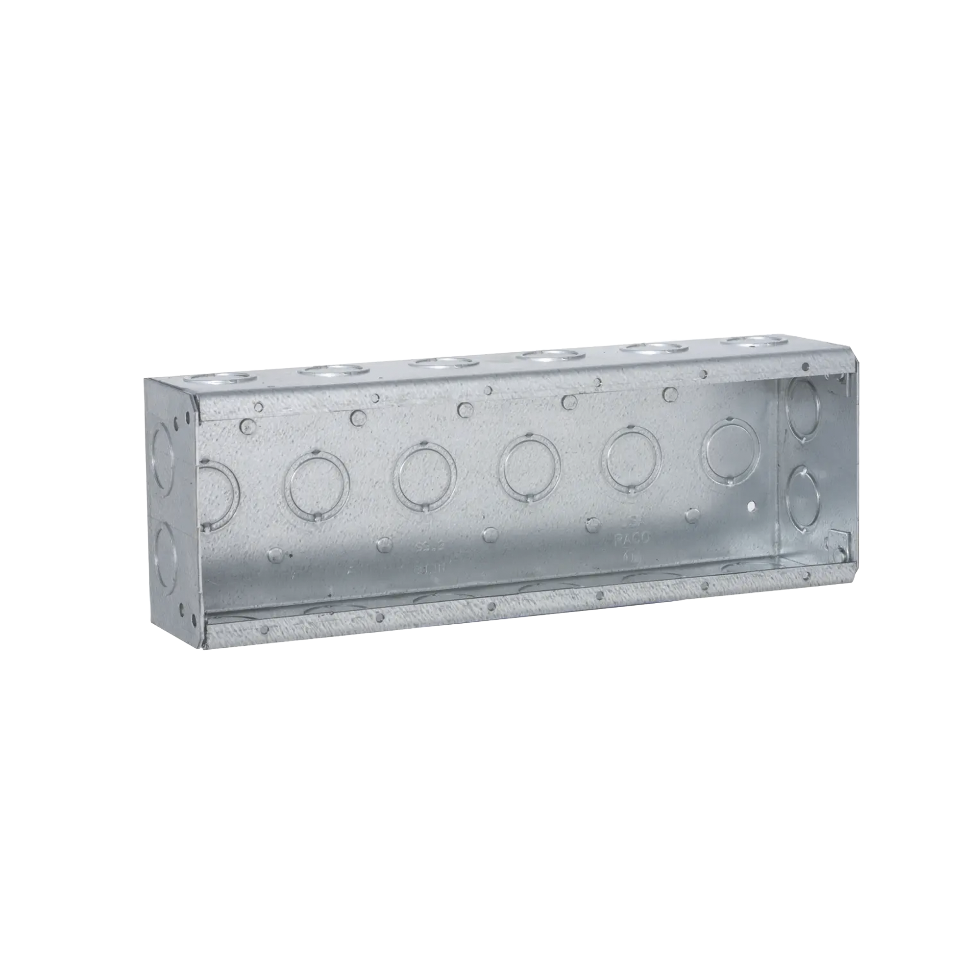 Caja de 6 Gang/Profundidad 2 1/2'/28 Entradas 1/2'-3/4'.