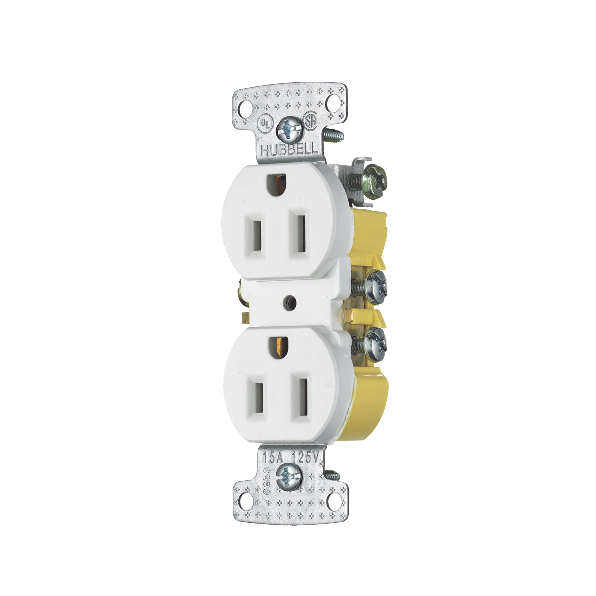 Contacto Duplex 15A 125V/ 2 Polos 3 Hilos/ Nema 5-15R/ Color Blanco.