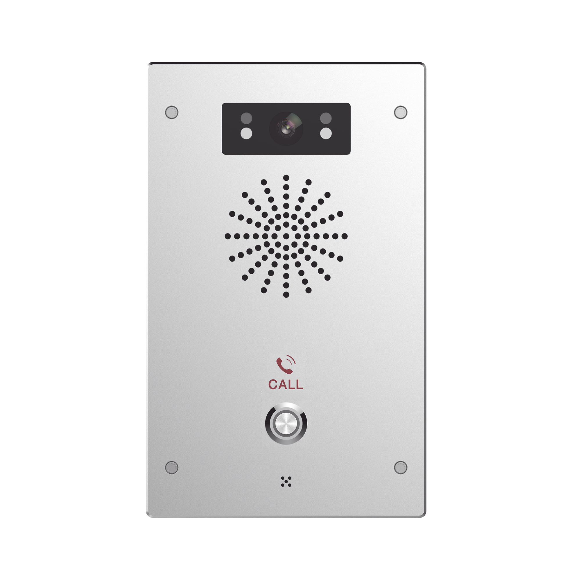 Video Intercomunicador IP, 2 líneas SIP, 2 relevadores con botón para llamada, Onvif, anti-vandálico, PoE, IP65 e IK10, PoE