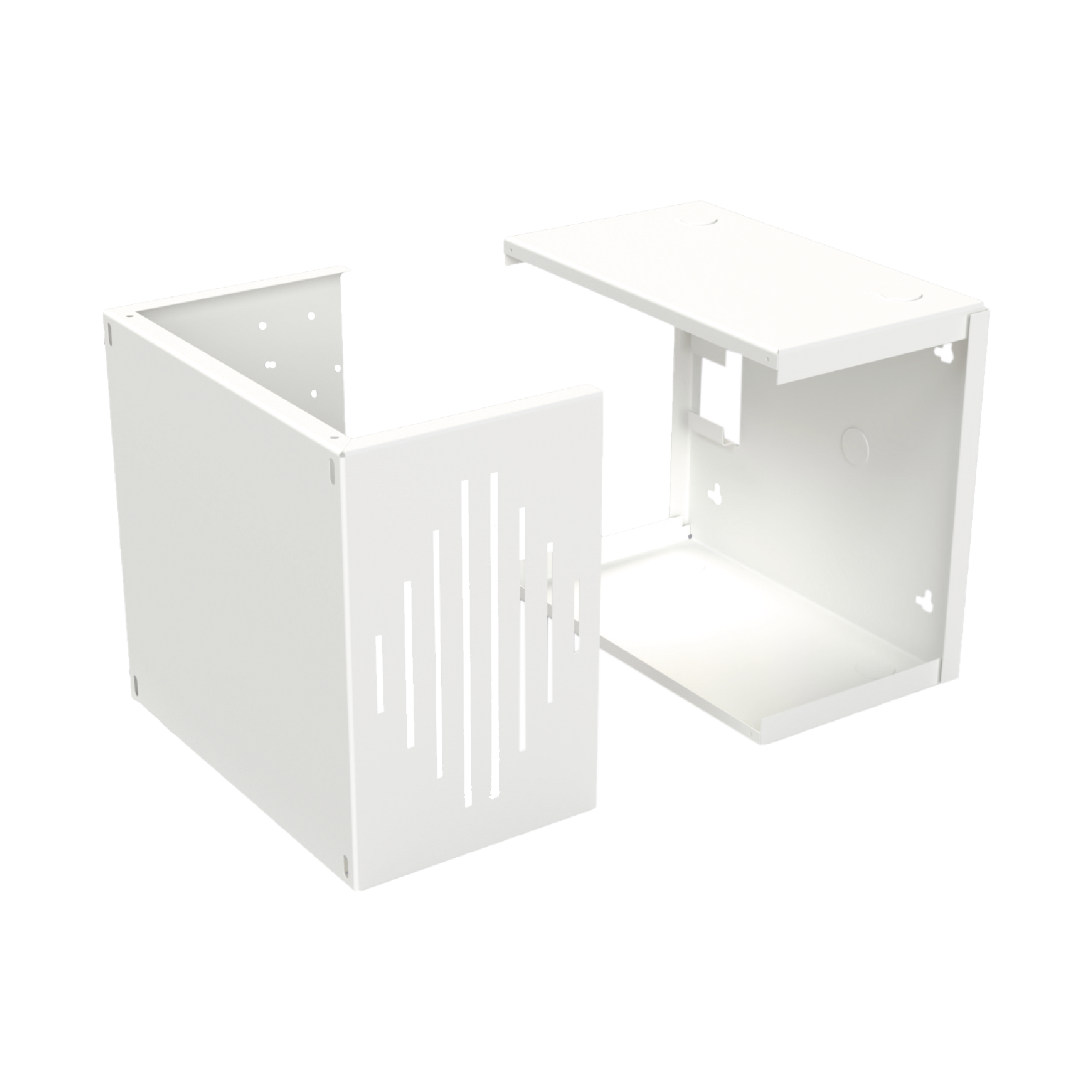 Gabinete para Resguardo de Sirena de 30 W (SF581A o SF581L No incluida), Preparación para Tamper (No incluido).