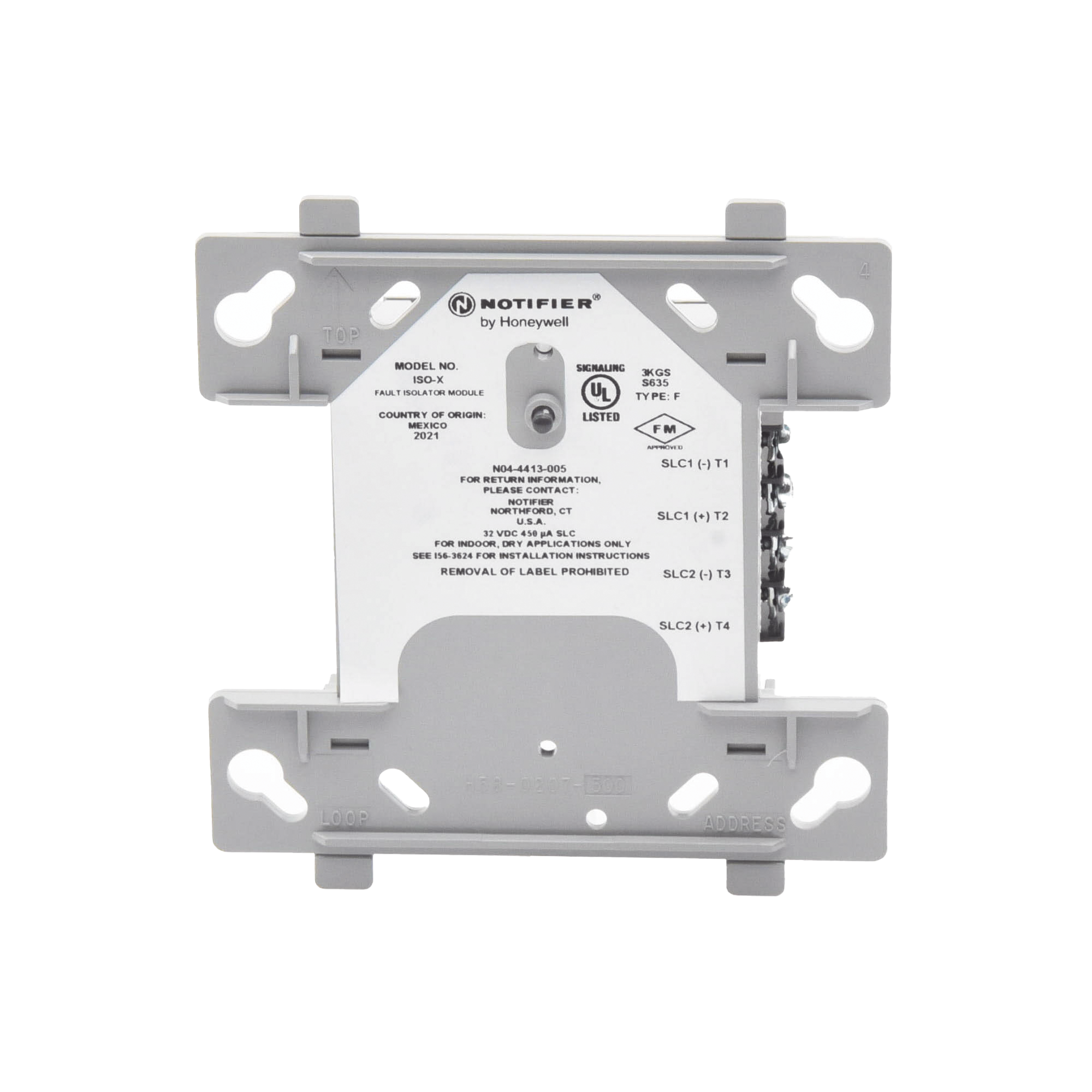 Módulo Aislador de Lazo SLC / Tecnología FlashScan® de NOTIFIER