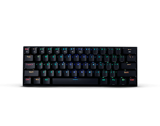 Teclado Mecánico Redragon Draconic - Inglés, Negro, RGB