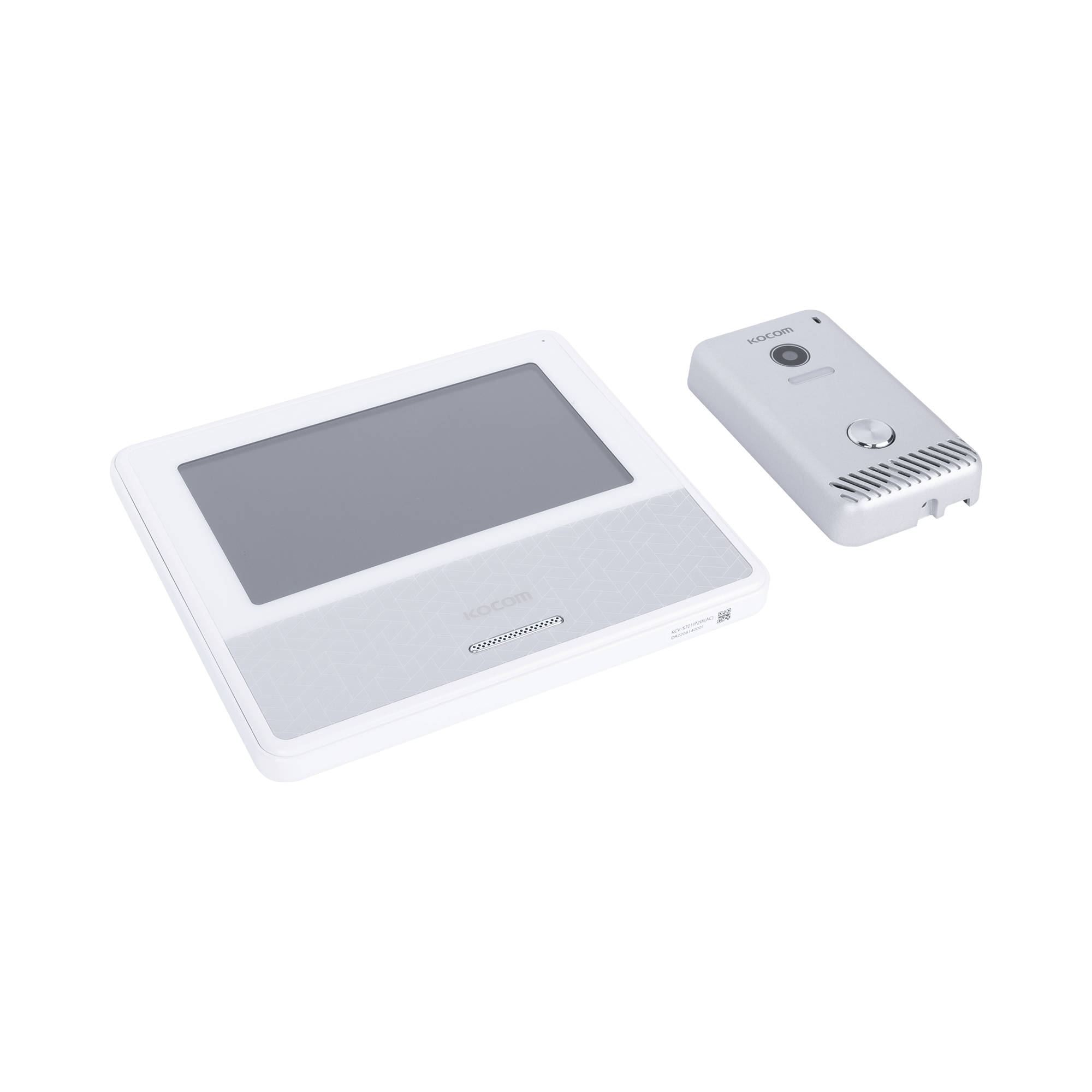 KIT DE VIDEOPORTERO IP COLOR BLANCO / Apertura con app / Súper elegante / Monitor WIFI / soporta 4 monitores y 2 frentes de calle / Alimentacion 110vca