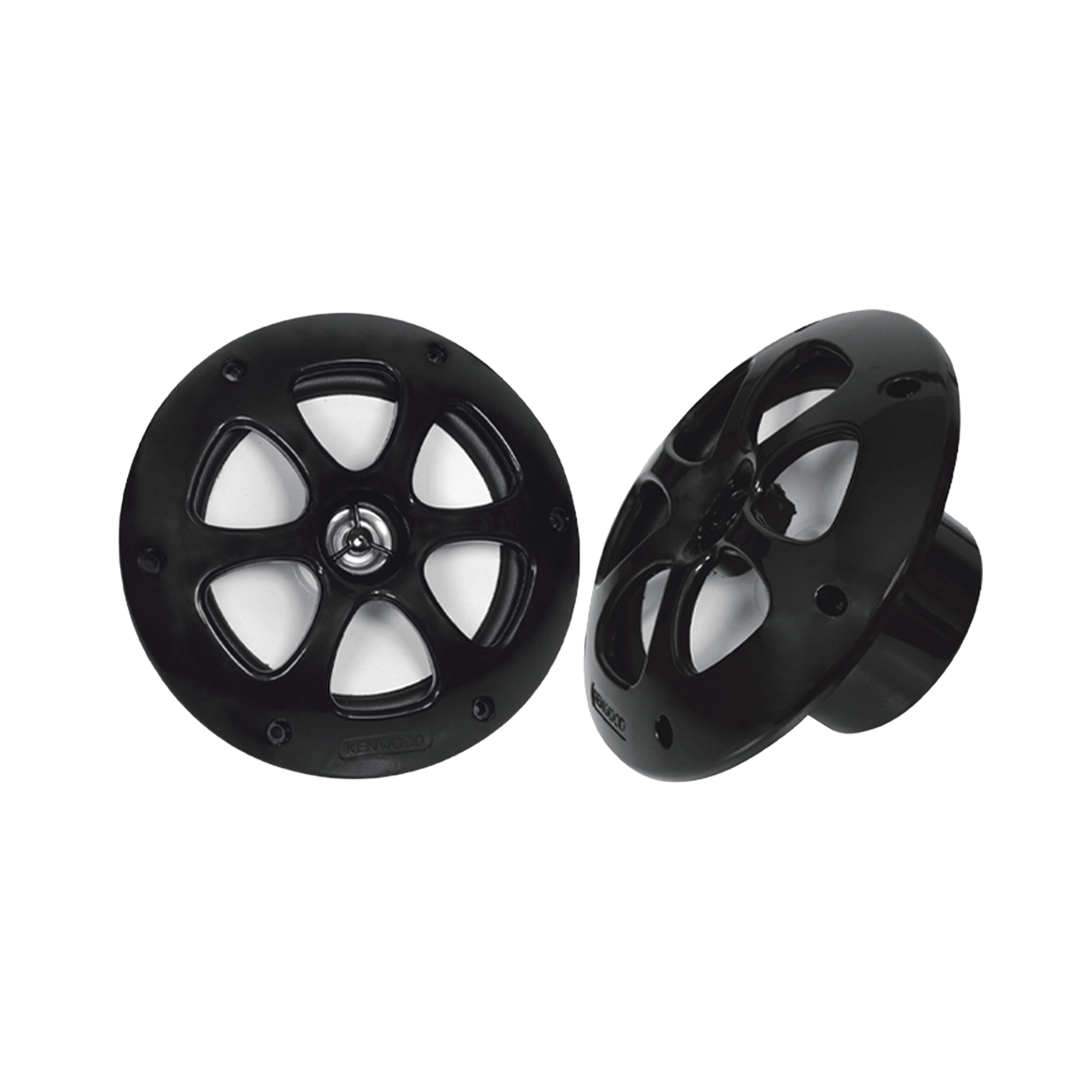Par de altavoces fabricado en grado marinos en color negro de 6.5'  de 100 W de entrada máxima