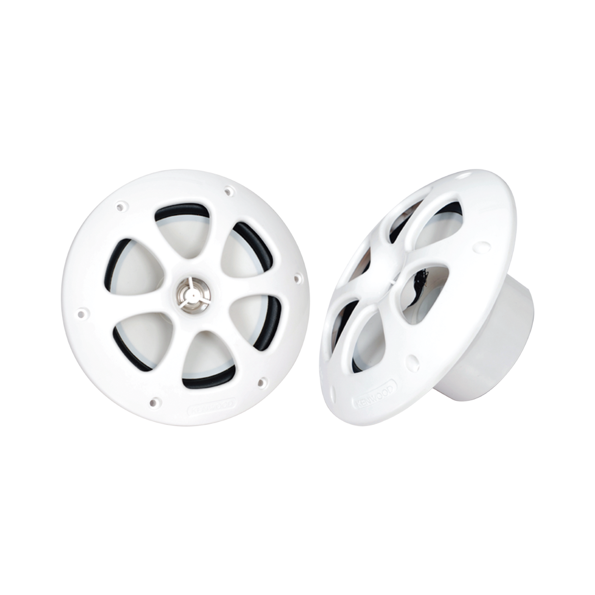Par de altavoces fabricado en grado marinos en color blanco de 6.5'  de 100 W de entrada máxima