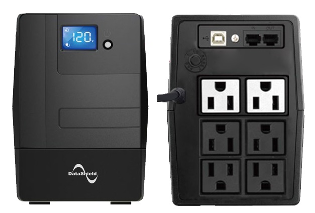 No-Break DATASHIELD KS800 LCD - 800 VA, 480 W, Negro