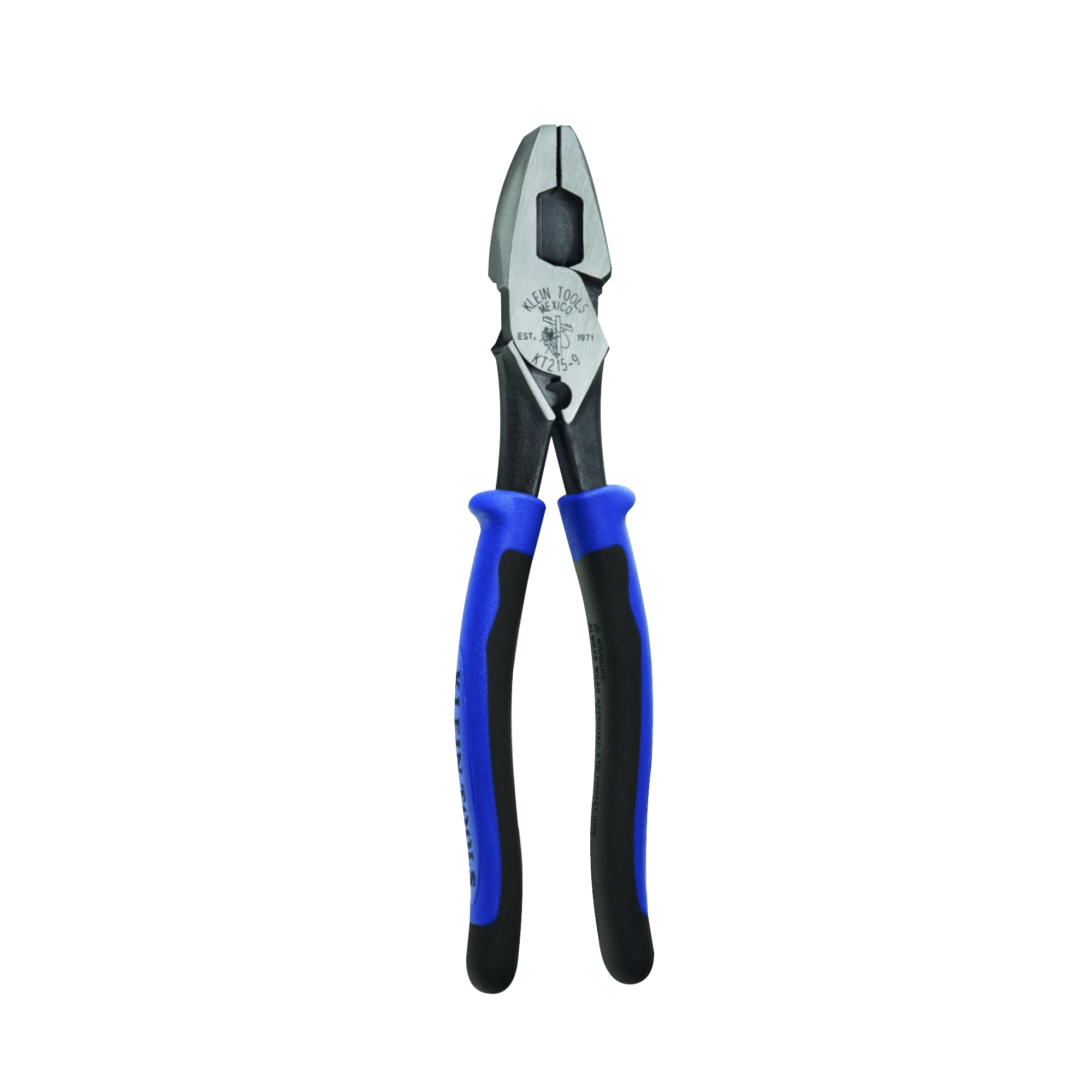 Pinzas de Electricista Alta Palanca, Jala guía y Ponchadora de Terminales de 9 Pulgadas.