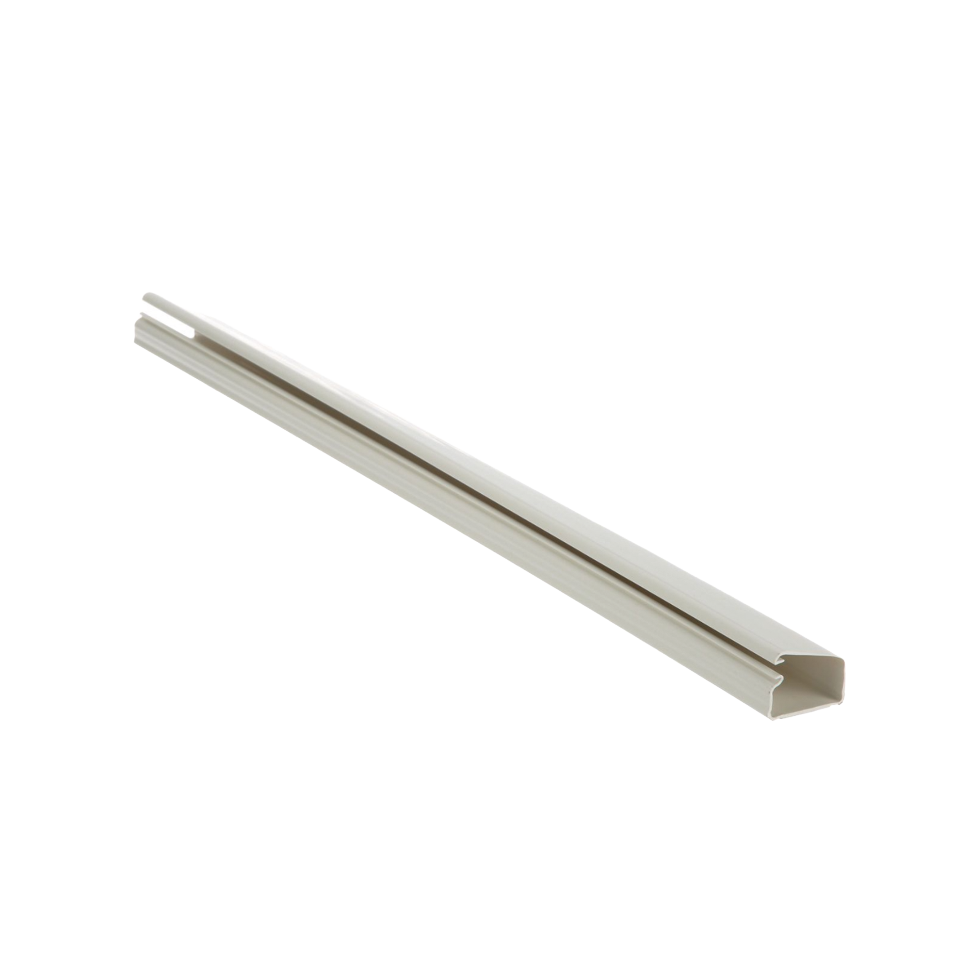 Canaleta LD10 de PVC rígido, con cinta adhesiva para instalación sin herramientas, de 38.4 x 24 x 3048 mm, Color Blanco Mate