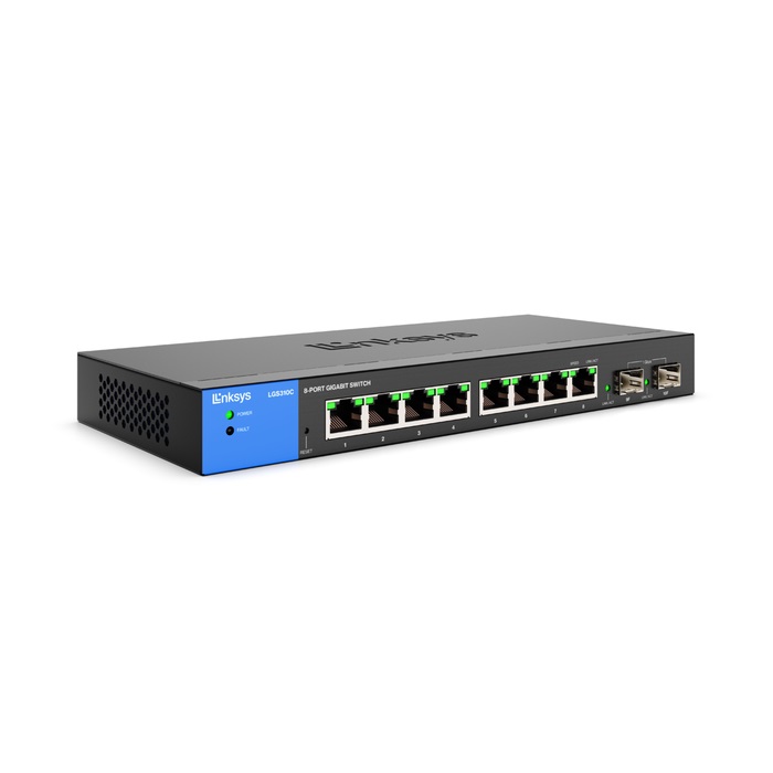 Switch Linksys LGS310C Administrable 8 Puertos + 2 SFP - 