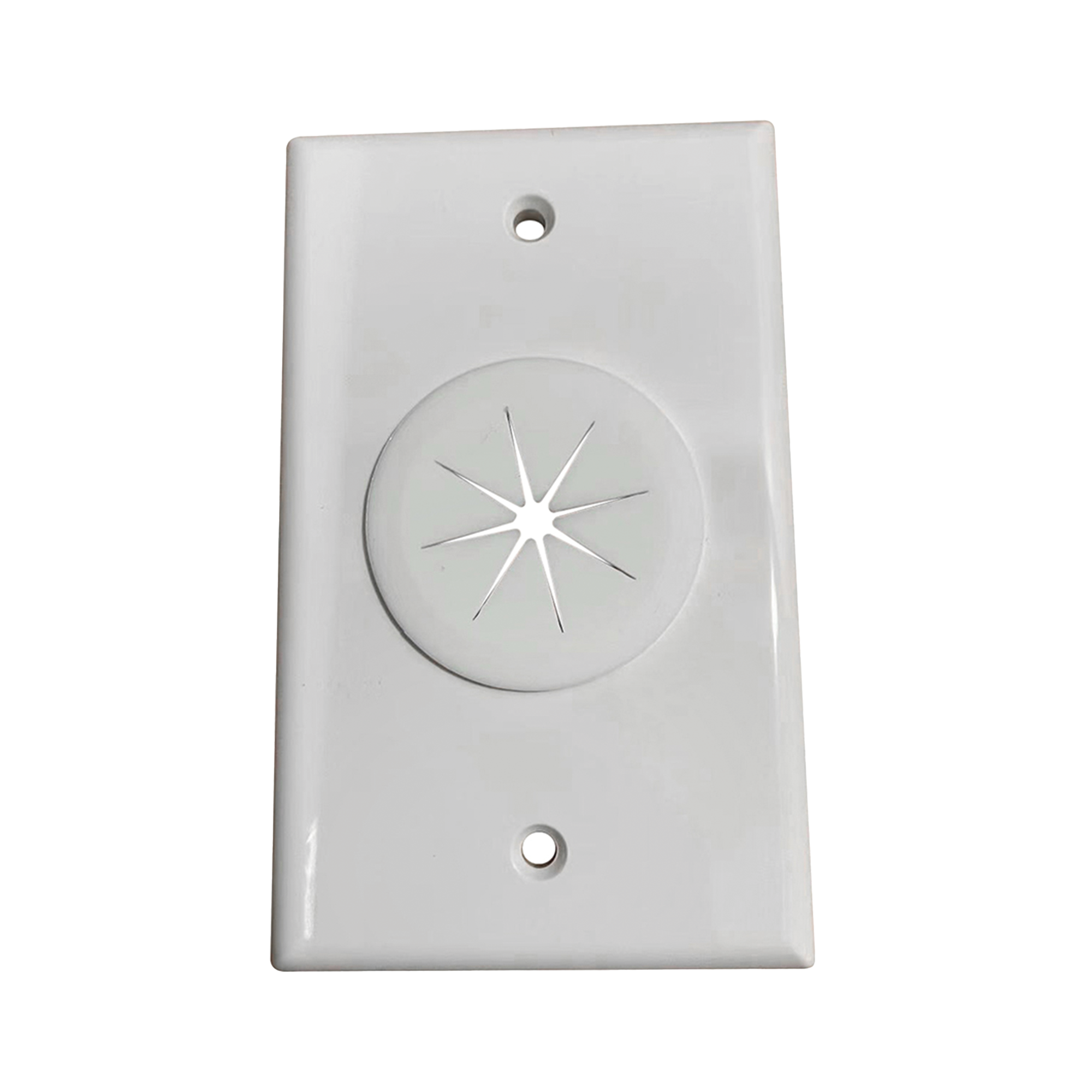 Placa de Pared, con Orificio y Grommet, Ideal para pasar cables