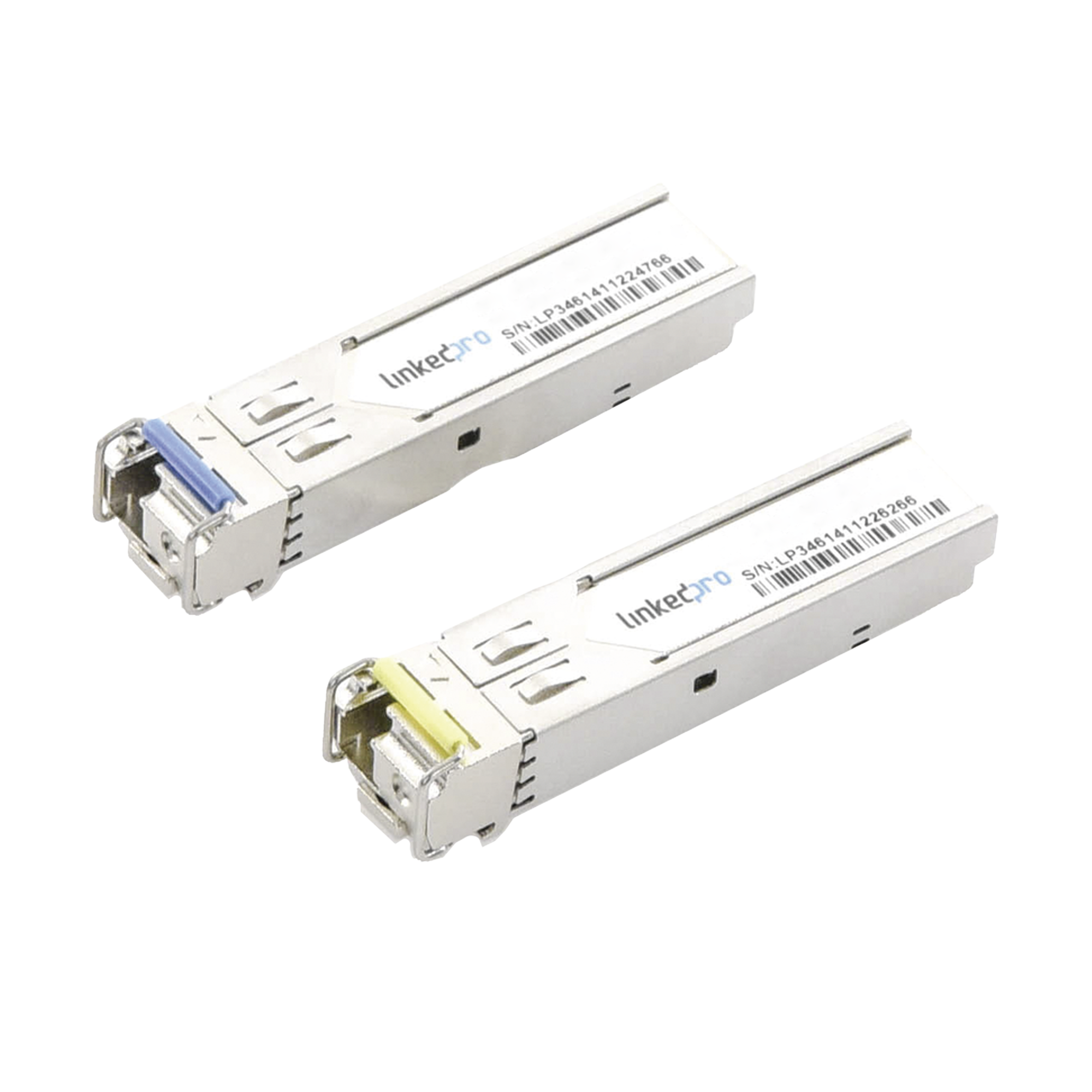 Transceptores Industriales SFP+ Bidireccionales (Mini GBIC) / Monomodo / 10 Gbps / Conector LC / Hasta 20 km de Distancia / 2 Piezas