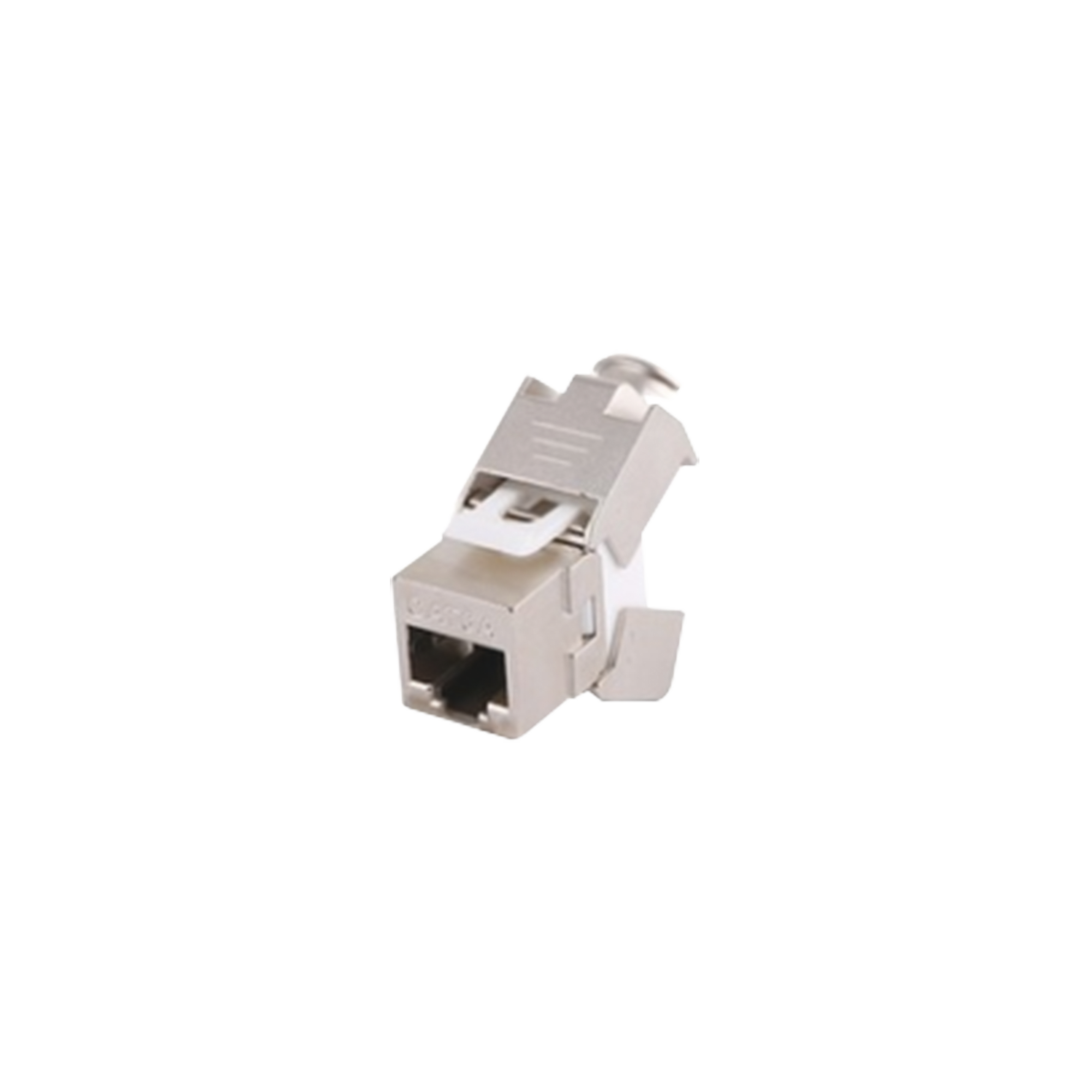 Módulo Jack Keystone Cat6A Blindado (STP) sin herramienta (toolless) para faceplate