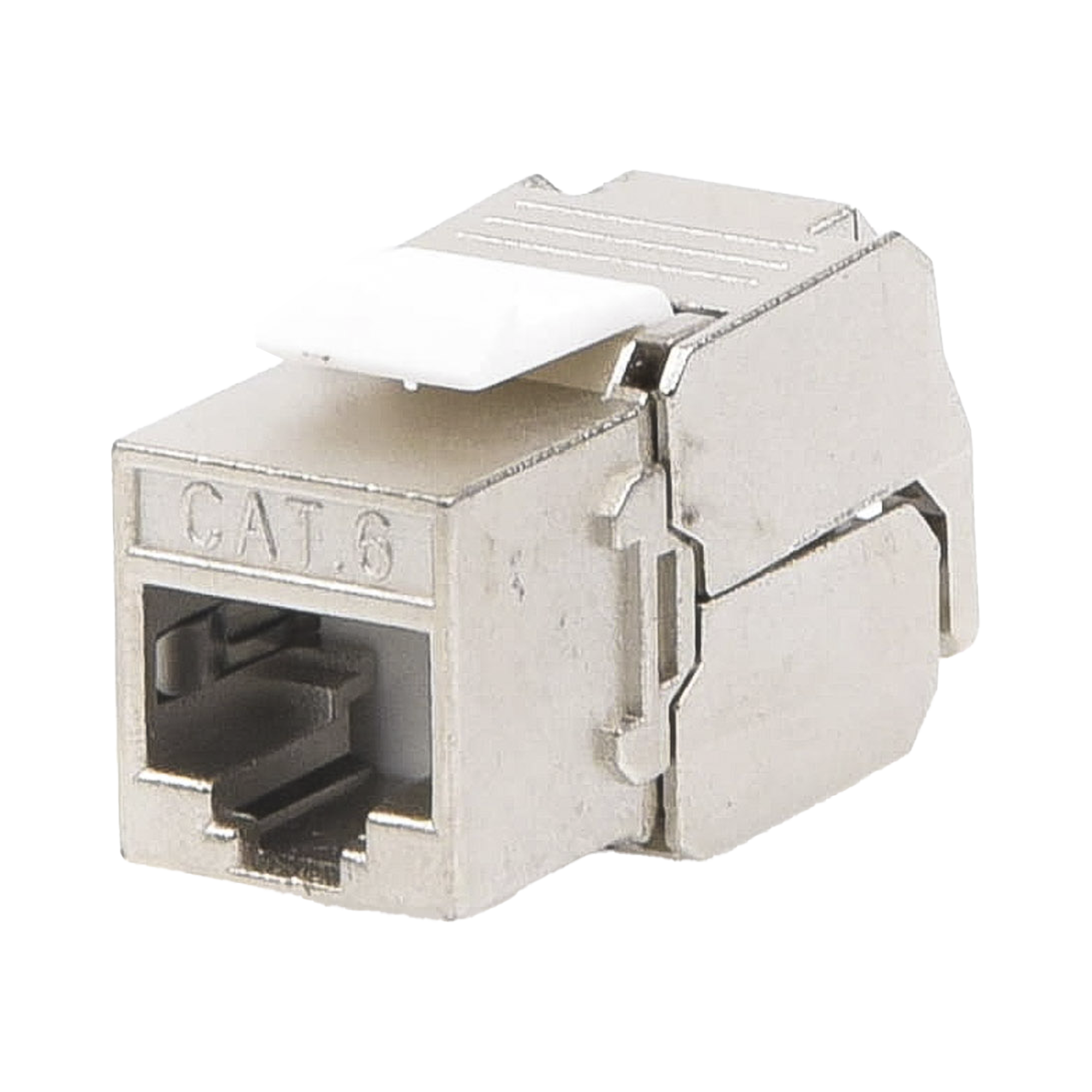 Módulo Jack Keystone Cat6 Blindado (STP) sin herramienta (toolless)