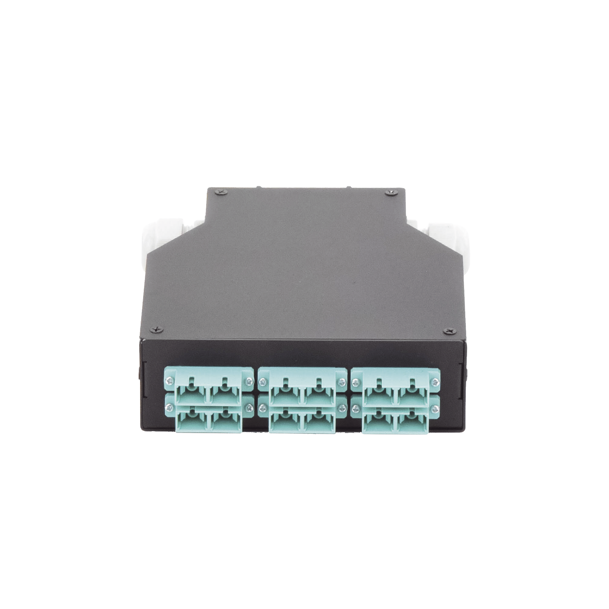 Distribuidor de Fibra Óptica para Riel Din, 6 Acopladores SC/UPC Multimodo con Charola de Empalme