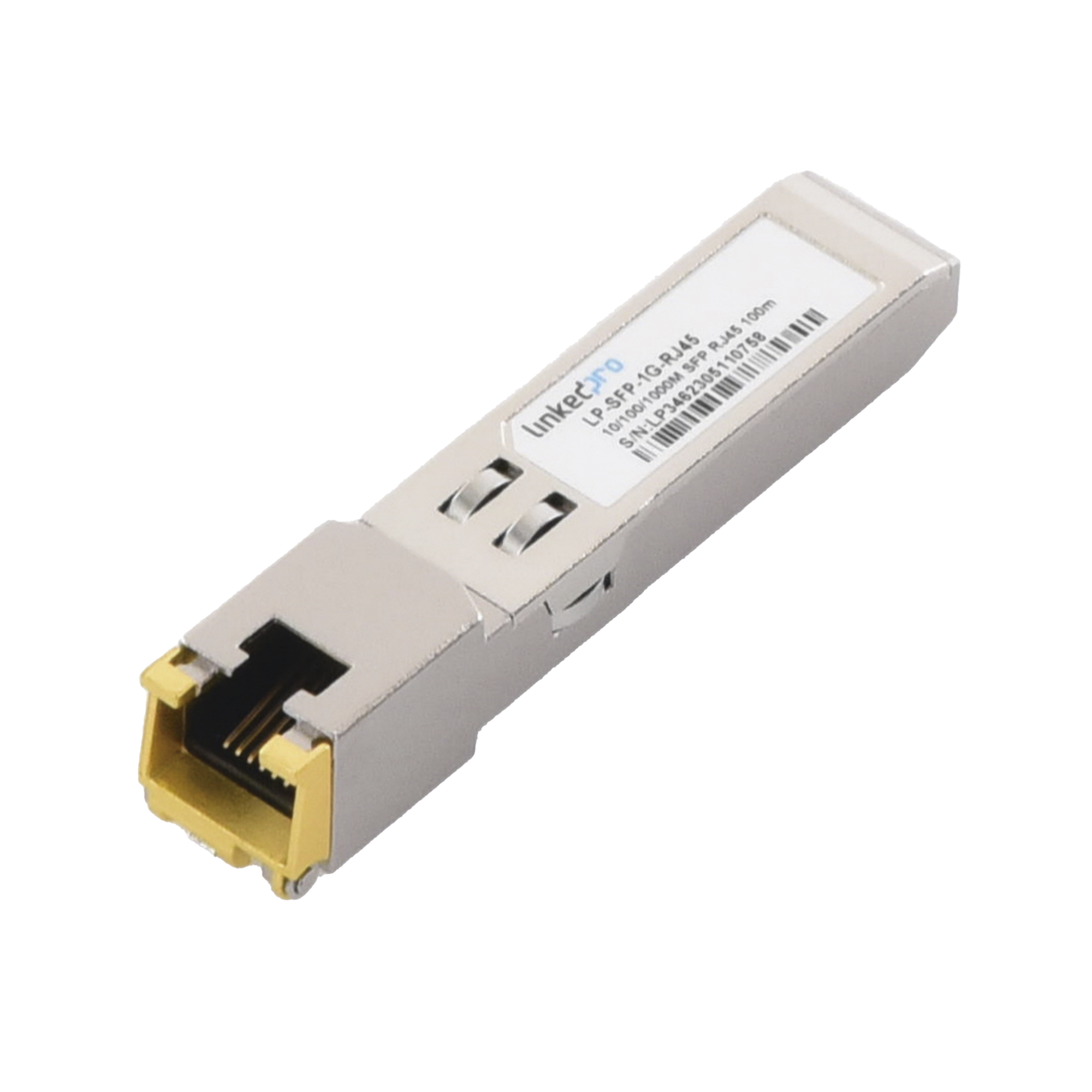 Transceptor SFP a RJ45 / Auto negociación 10/100/1000 Mbps / Conector RJ45 / Distancia de hasta 100 m.