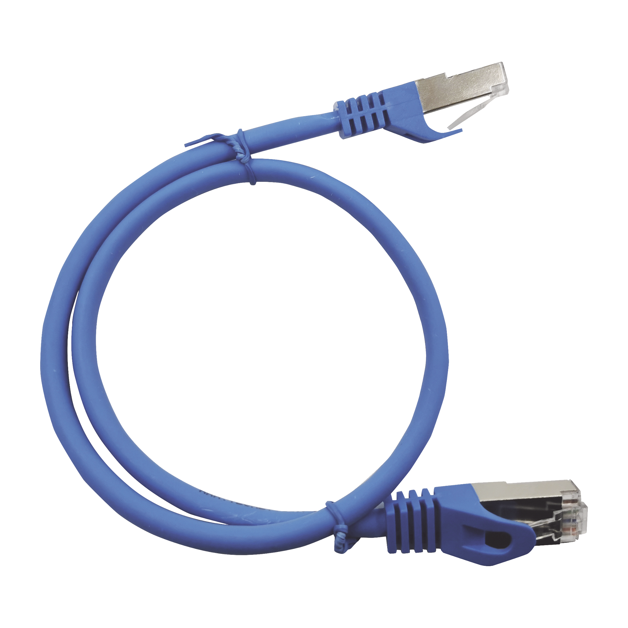 Patch Cord Cat6A 10G blindado 7.0M ( 22.96 ft )  AZUL