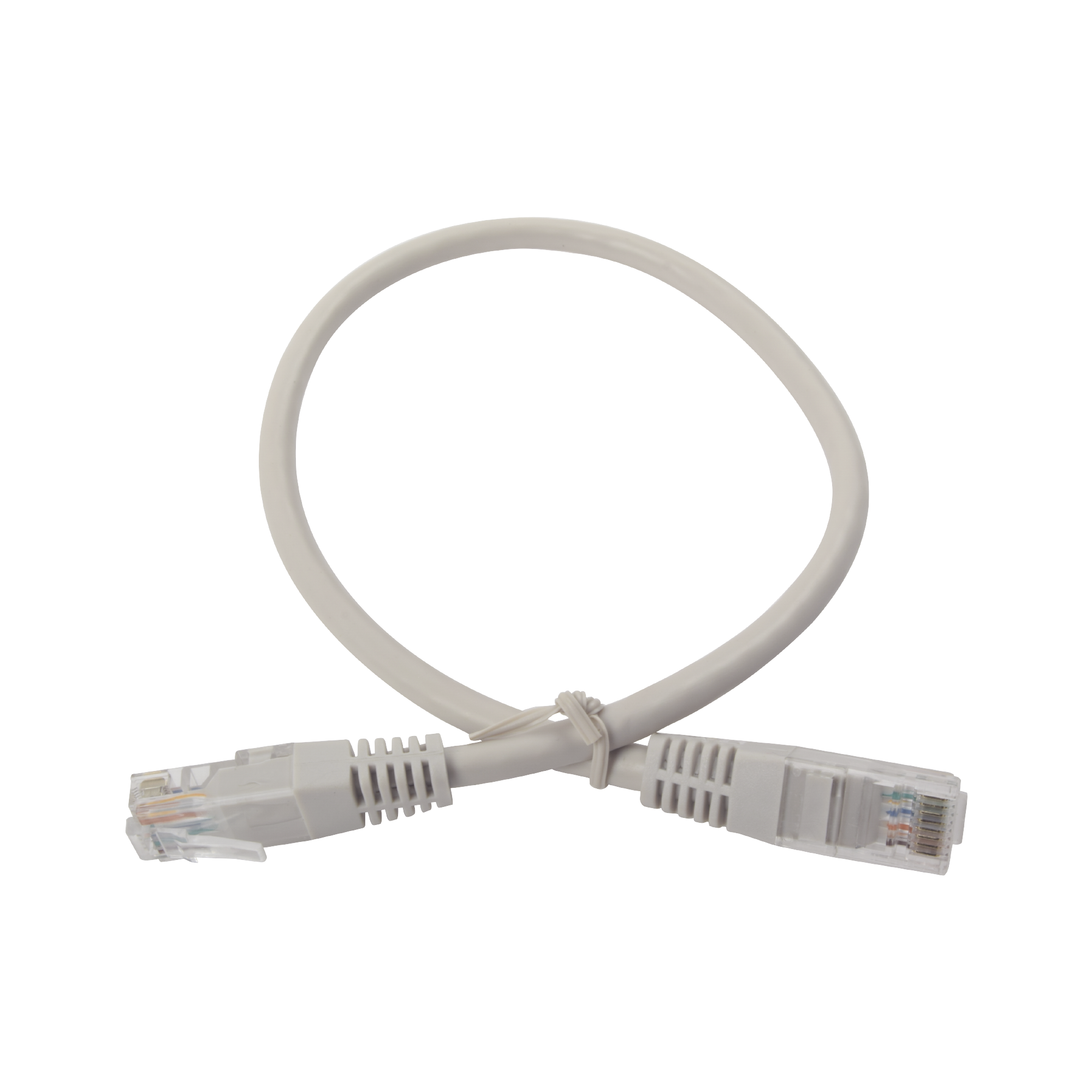 Cable de parcheo UTP cruzado Cat6 0.4 m - Gris