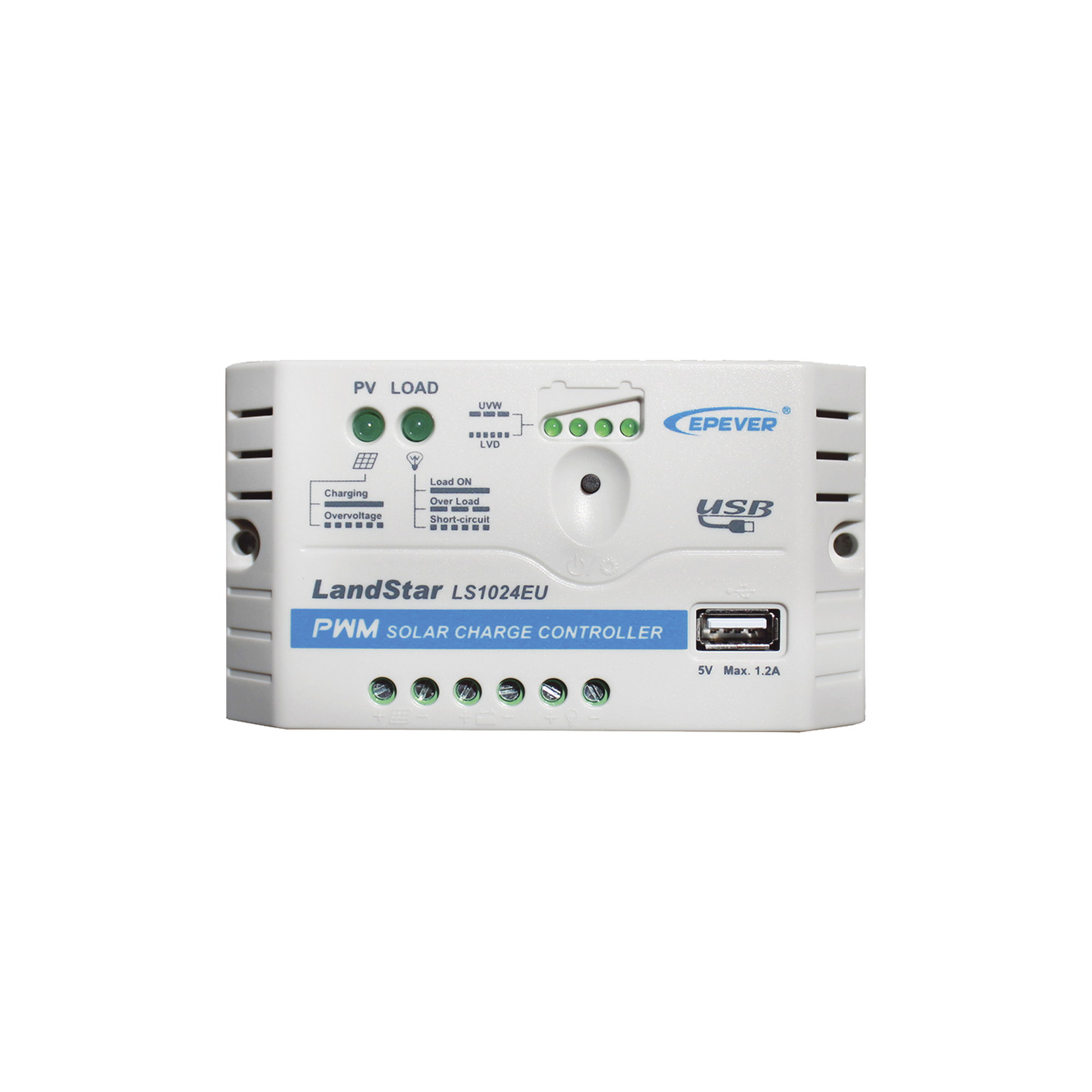 Controlador Solar PWM 12/24 V 10 A, Salida USB