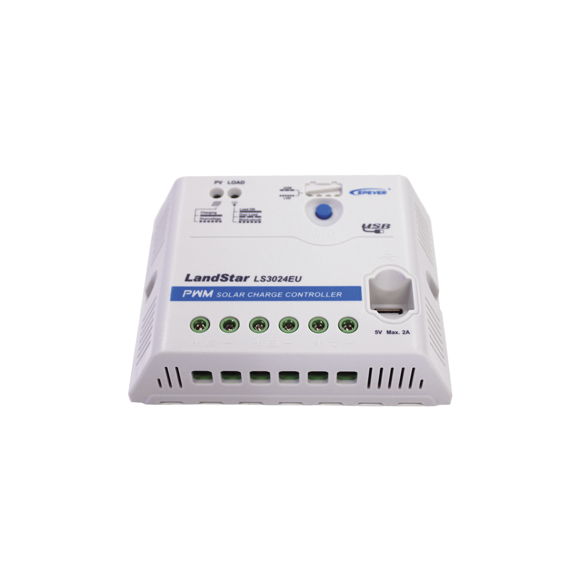 Controlador Solar PWM 12/24 V 30 A, Salida USB