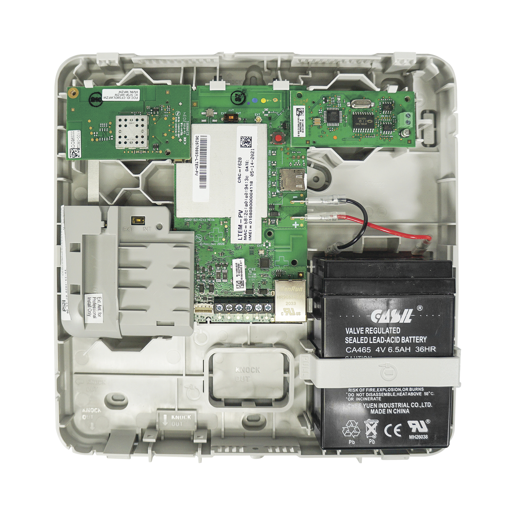 Comunicador Dual, GSM y Ethernet compatible con paneles Honeywell Home Resideo, DSC e Interlogix