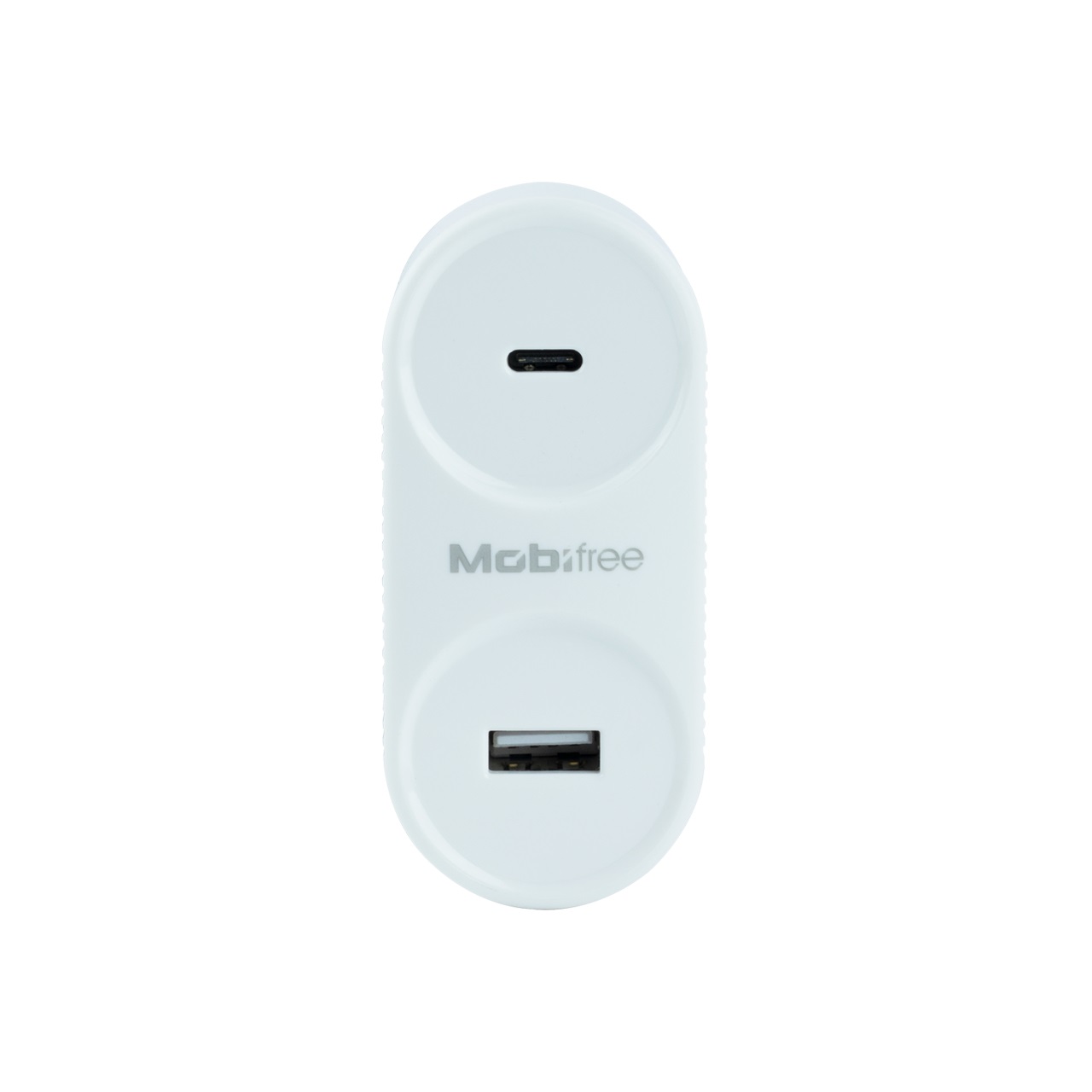 Cargador  Mobifree Cargador de pared USB y Tipo C - Color blanco, Pared, Corriente alterna, USB, 1