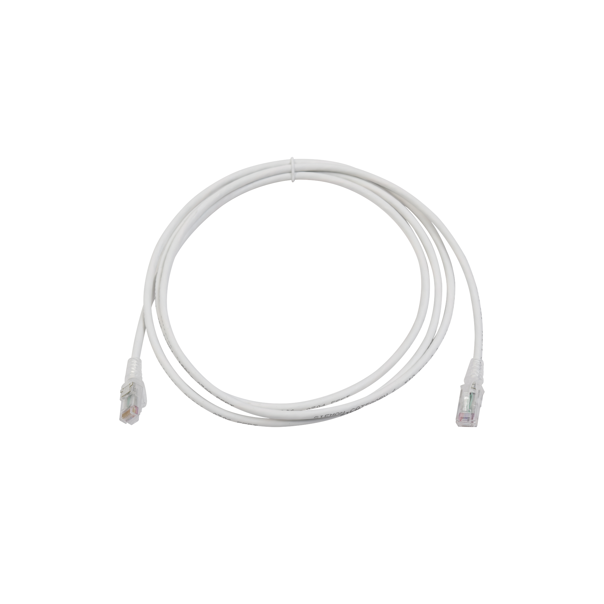 Patch Cord MC6 Modular Cat6 UTP, CM/LS0H, 7ft, Color Blanco, Versión Bulk (Sin Empaque Individual)