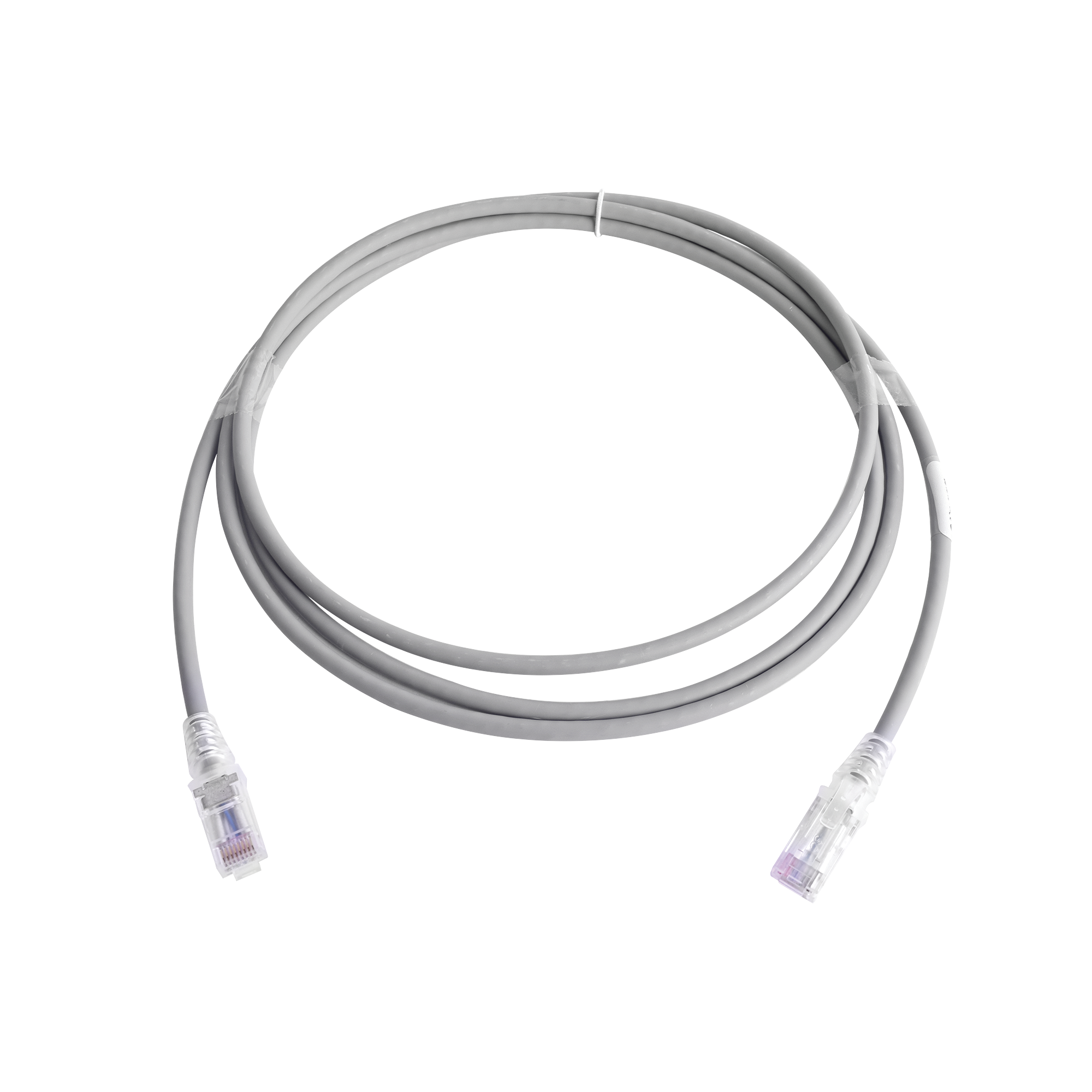 Patch Cord MC6 Modular Cat6 UTP, CM/LS0H, 7ft, Color Gris, Versión Bulk (Sin Empaque Individual)