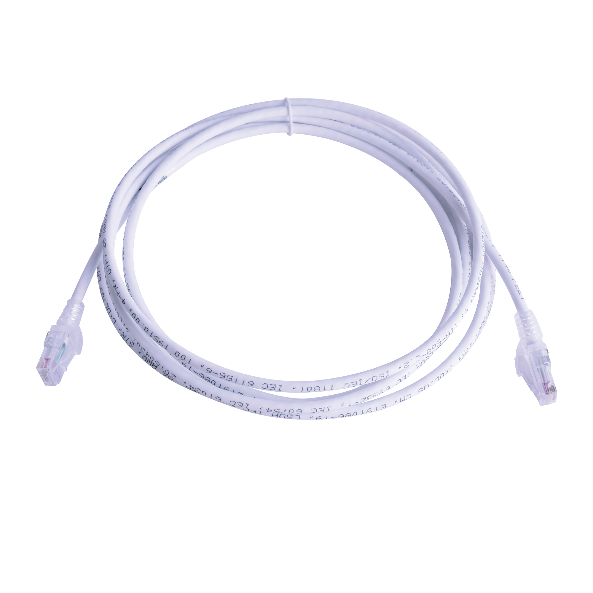 Patch Cord MC6 Modular Cat6 UTP, CM/LS0H, 15ft, Color Blanco